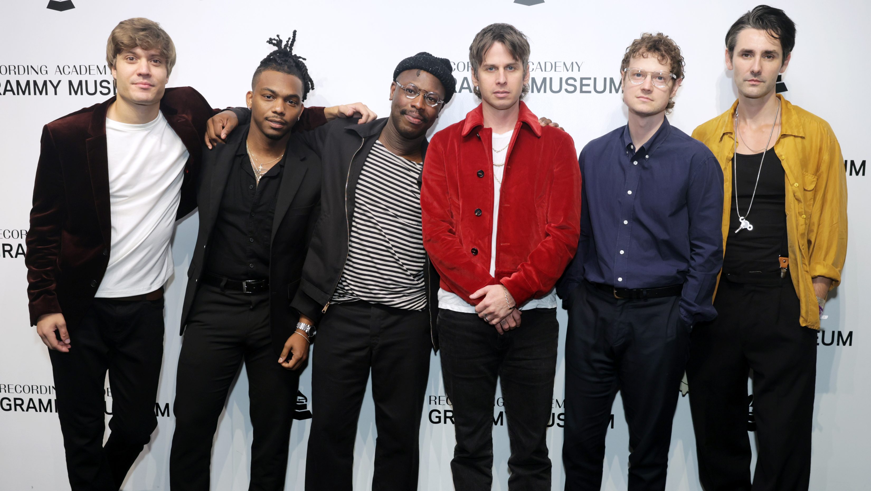 Foster The People (Ogi Gotovcevic, Micah Moffett, Aaron Steele, Mark Foster, Isom Innis, and Zane Carney) in 2024
