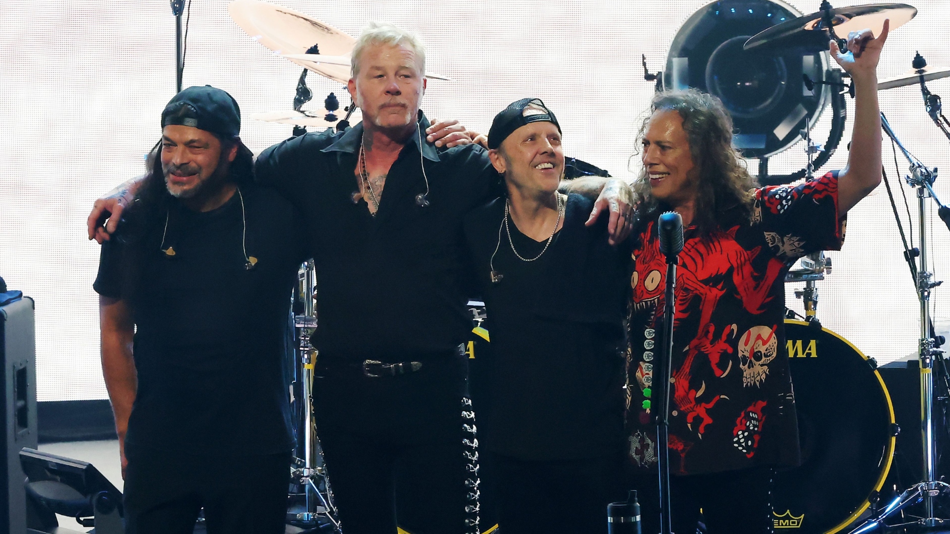 Metallica's (Robert Trujillo, James Hetfield, Lars Ulrich and Kirk Hammett) Charity Concert in 2024