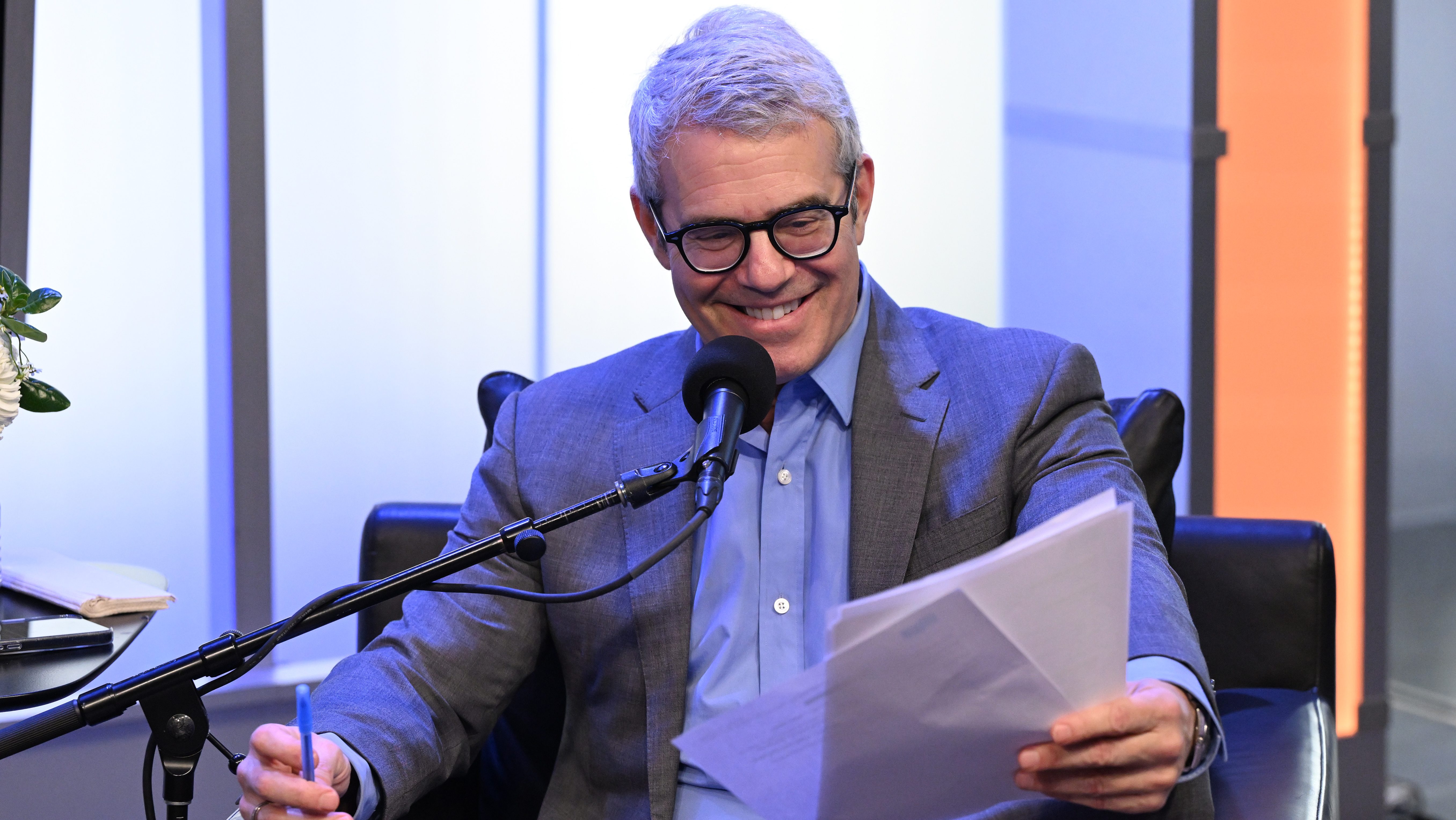 Andy Cohen at SiriusXM Studios in 2025