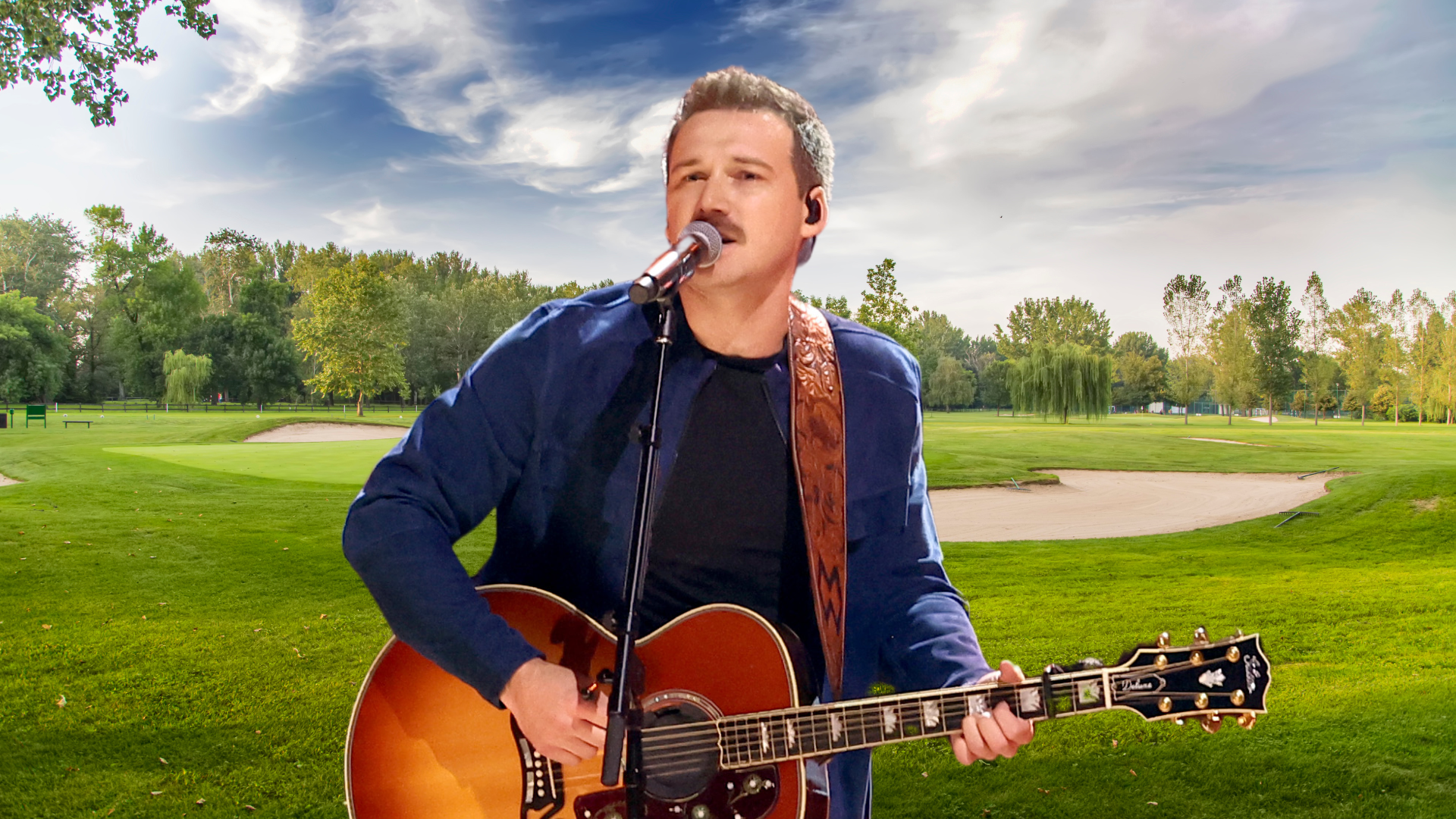Morgan Wallen playing guitar