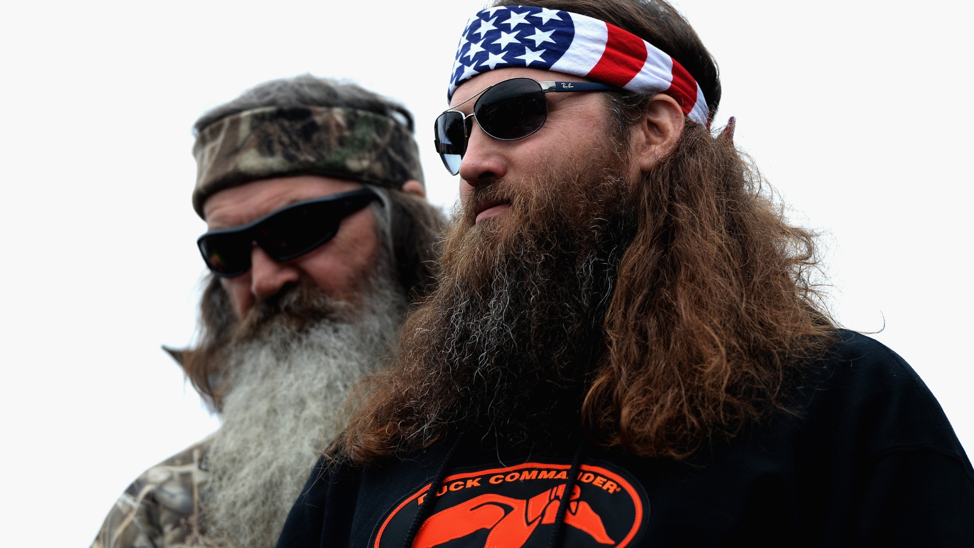 Phil and Willie Robertson attend an event