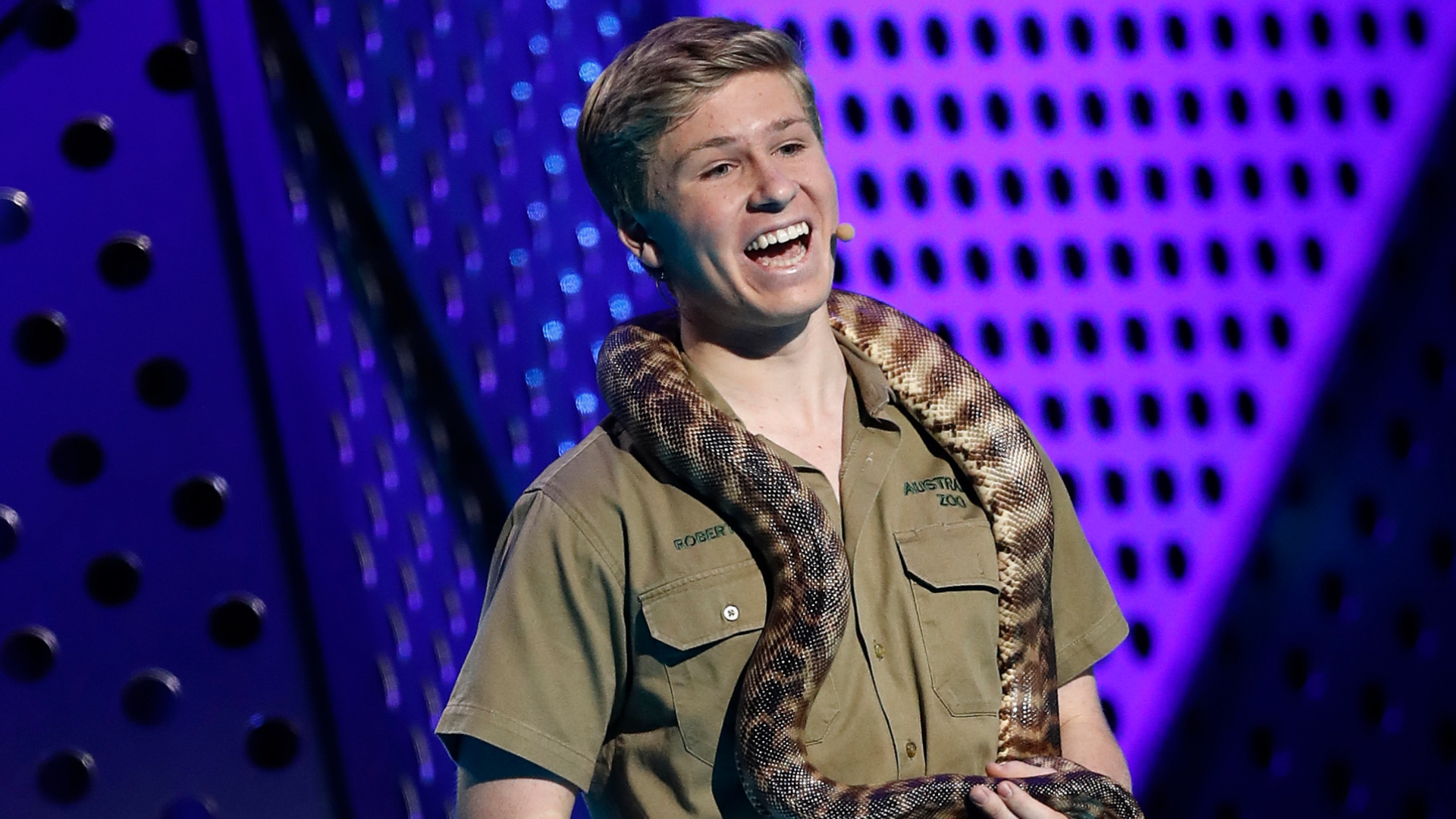 Robert Irwin laughing