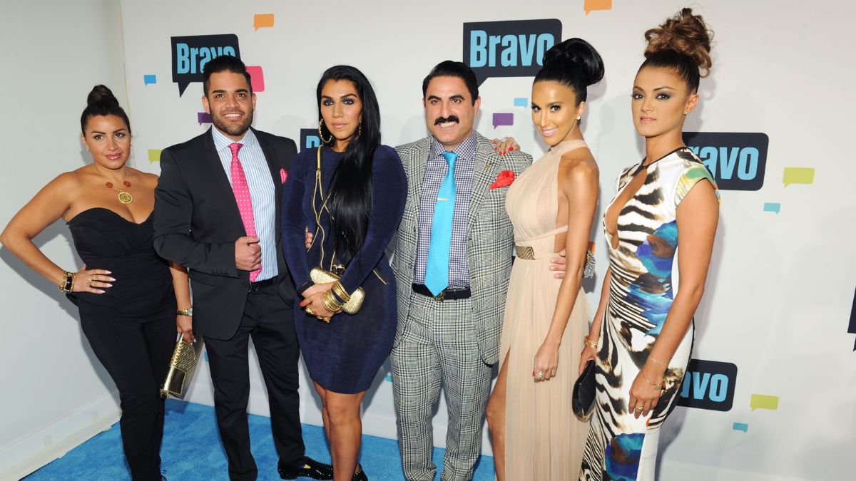 The cast of Shahs Of Sunset attend the 2013 Bravo New York Upfront at Pillars 37 Studios on April 3, 2013 in New York City
