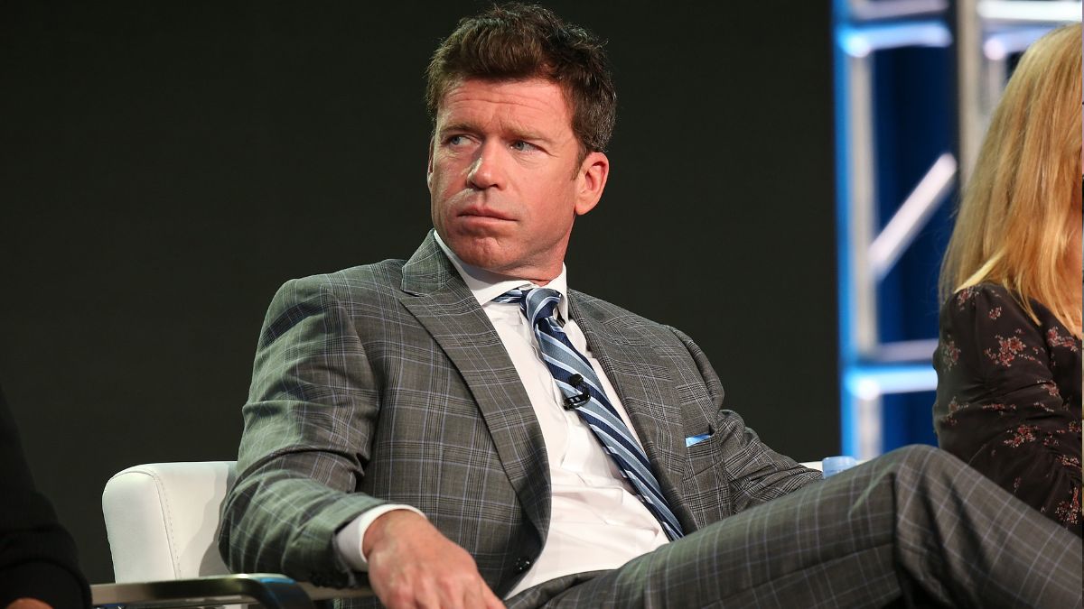 Producer/writer Taylor Sheridan of 'Yellowstone' speaks onstage during the Paramount Network portion of the 2018 Winter TCA