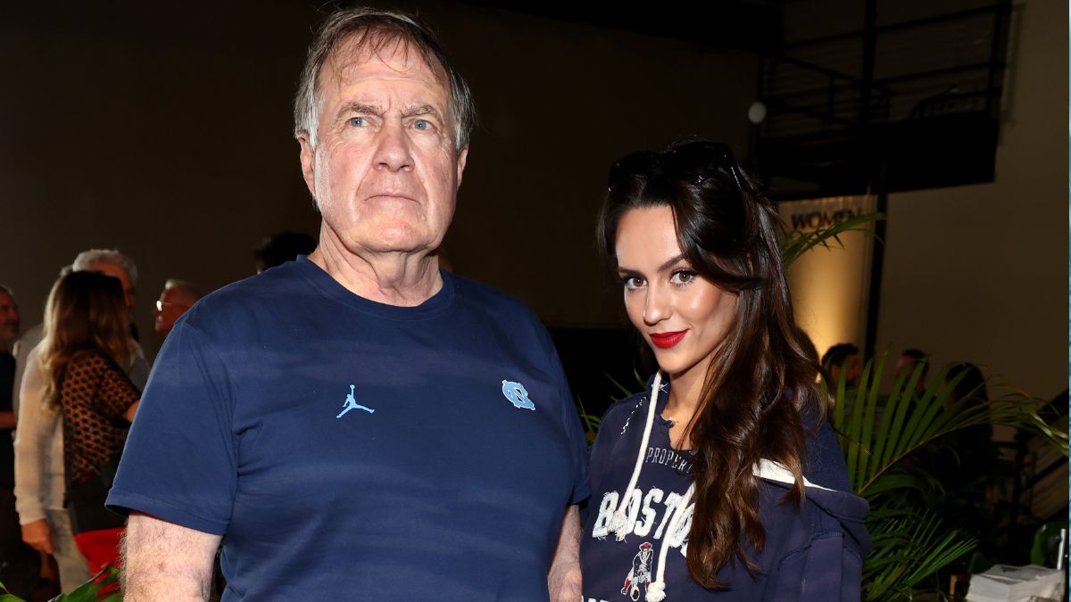 Bill Belichick and Jordon Hudson attend Michael Rubin's 2025 Fanatics Super Bowl Party at The Sugar Mill on February 08, 2025