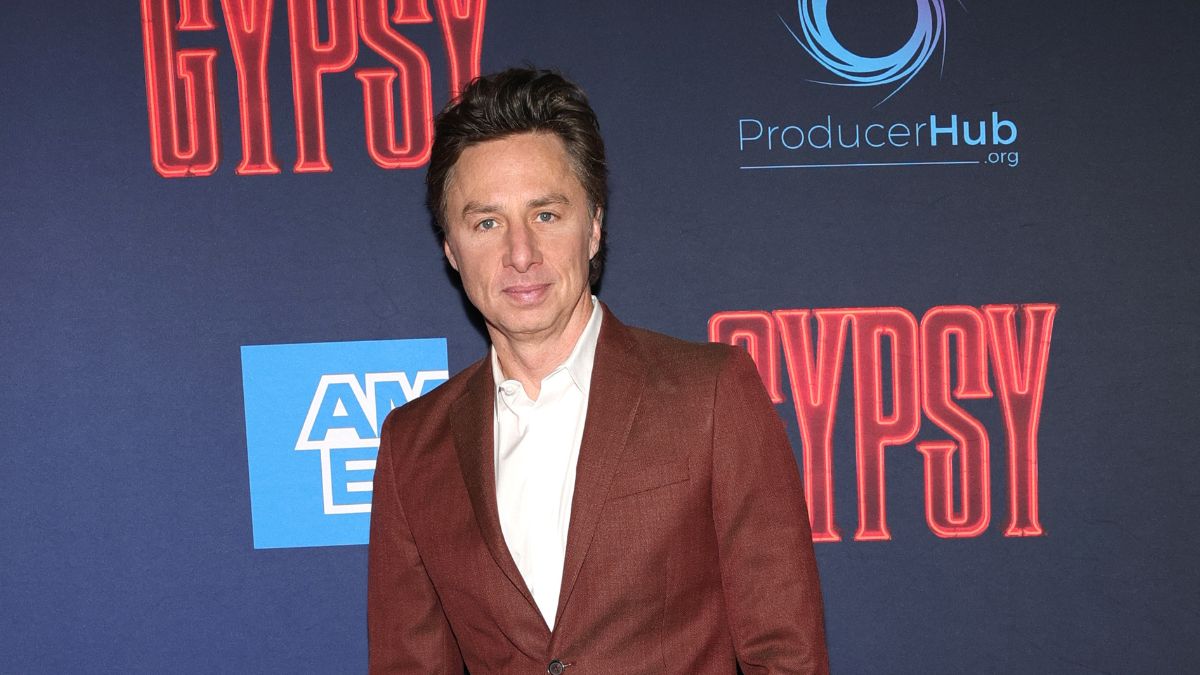 Zach Braff attends "Gypsy" Broadway Opening Night at Majestic Theatre on December 19, 2024