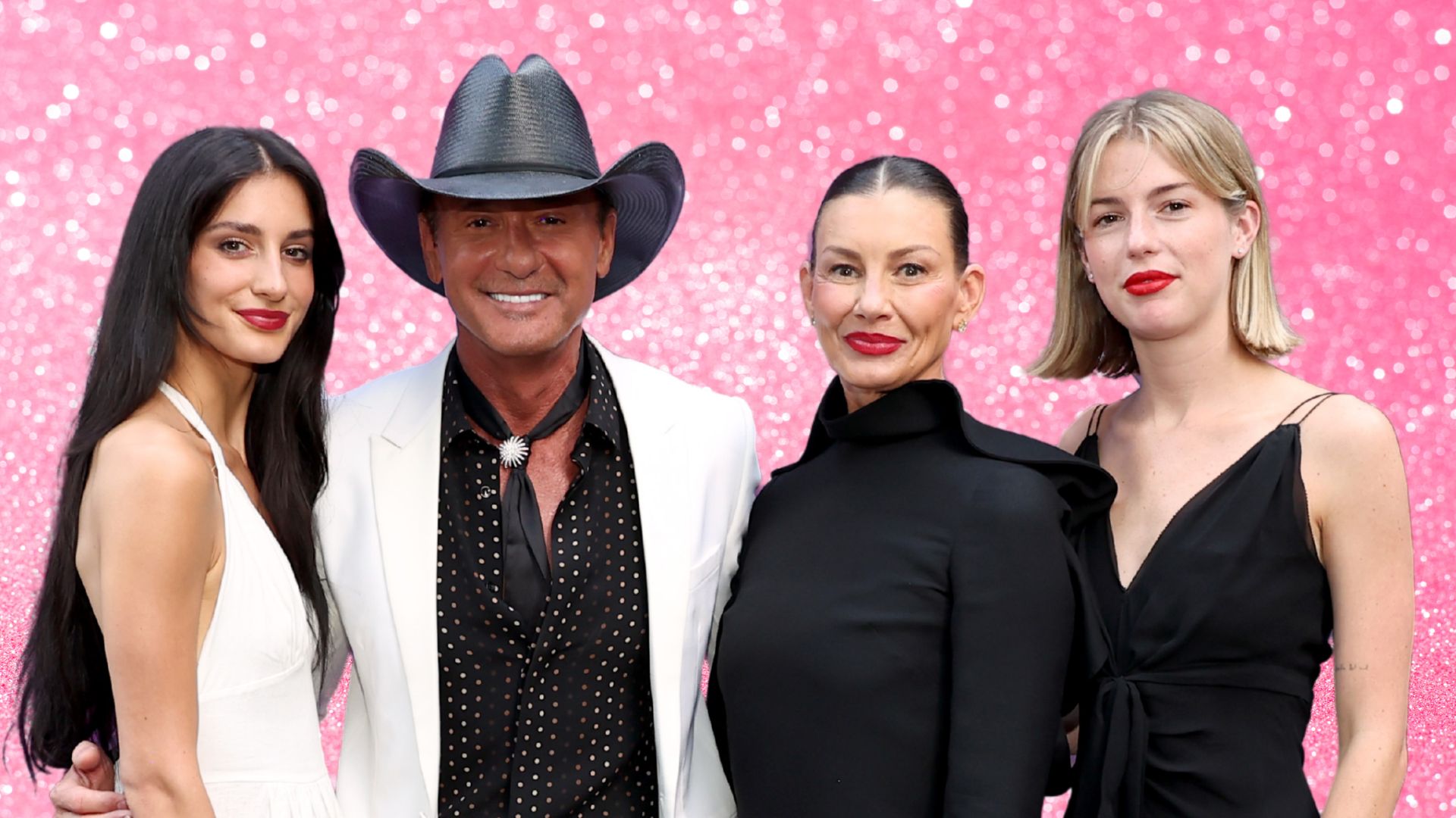 Audrey McGraw, Tim McGraw, Faith Hill and Maggie McGraw at 2025 ACM Awards