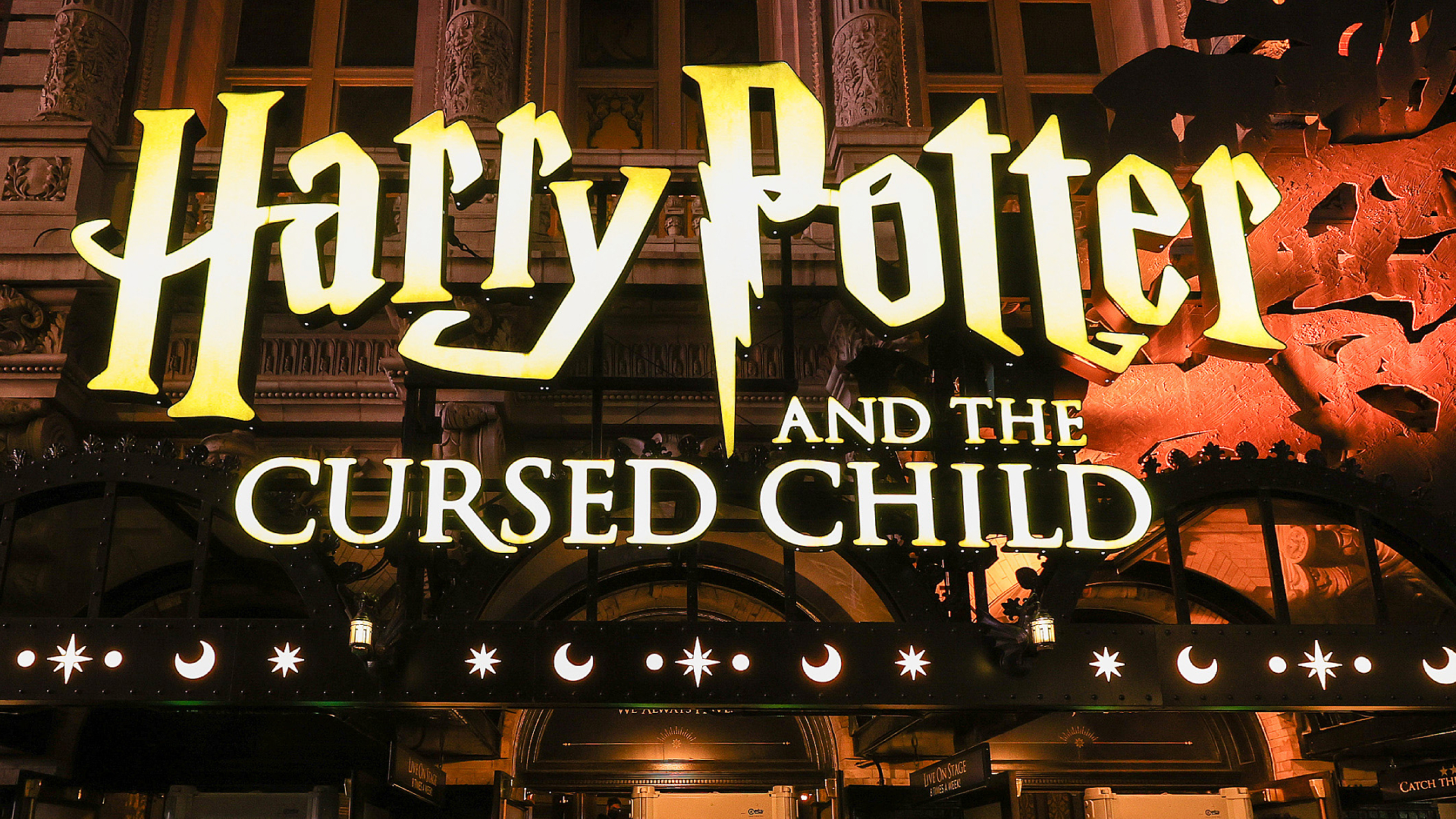 Harry Potter and the Cursed Child at Broadway's lyric theater.