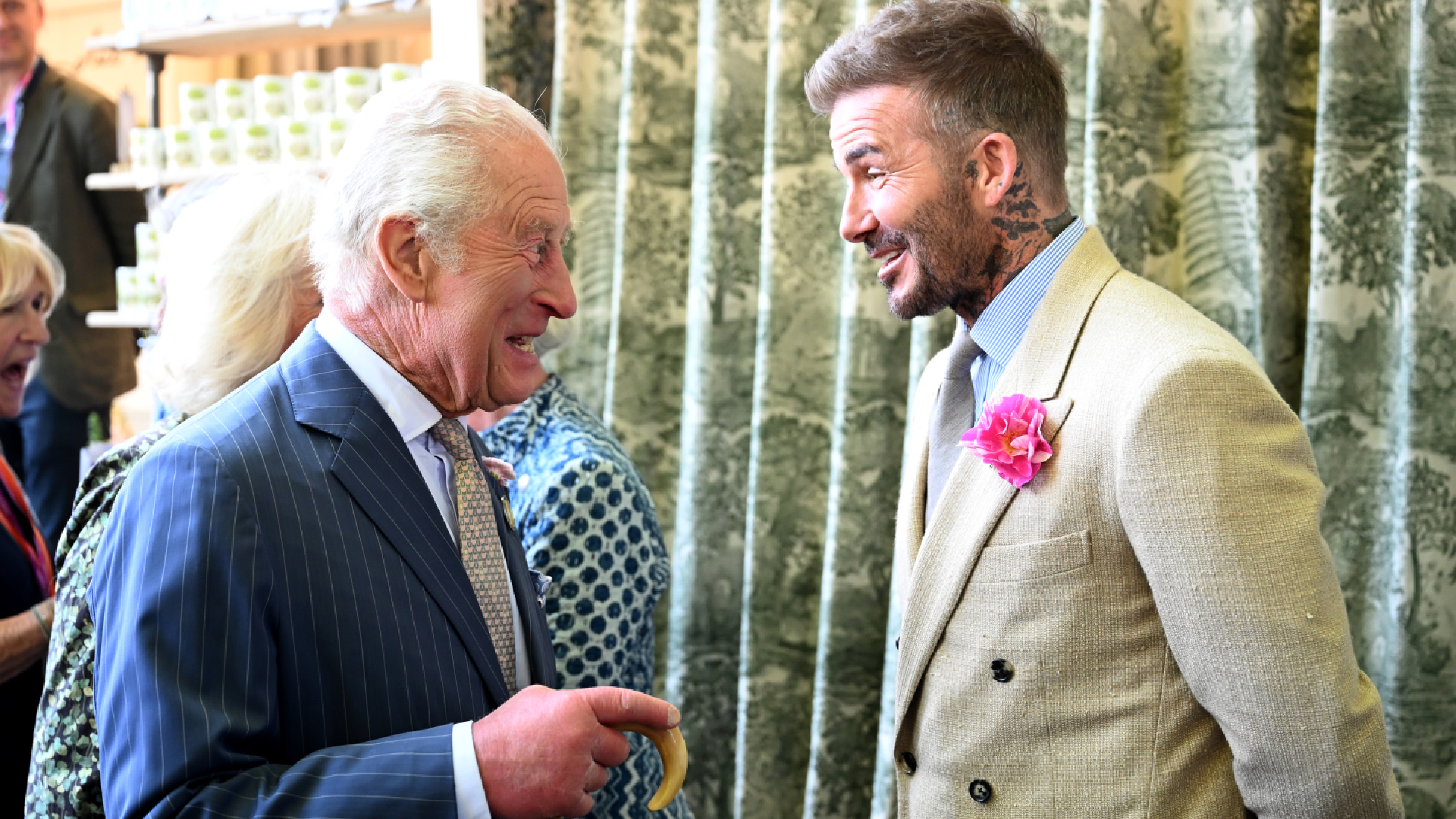 King Charles and David Beckham