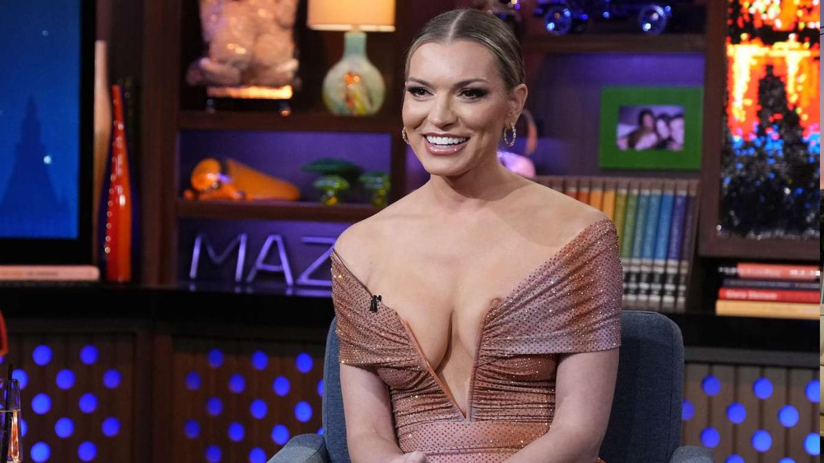 Lindsay Hubbard smiles during an appearance on WWHL