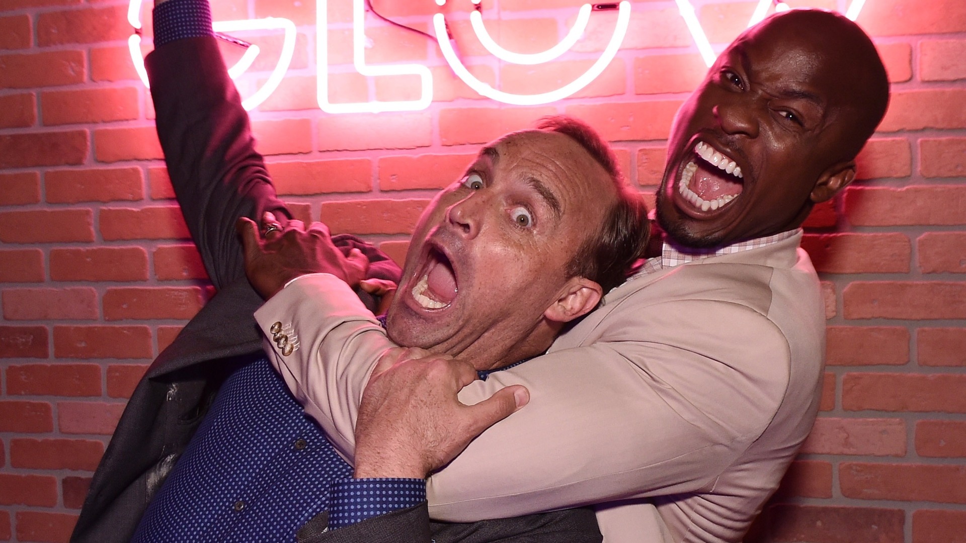 Matt Iseman and Akbar Gbaja-Biamila playing