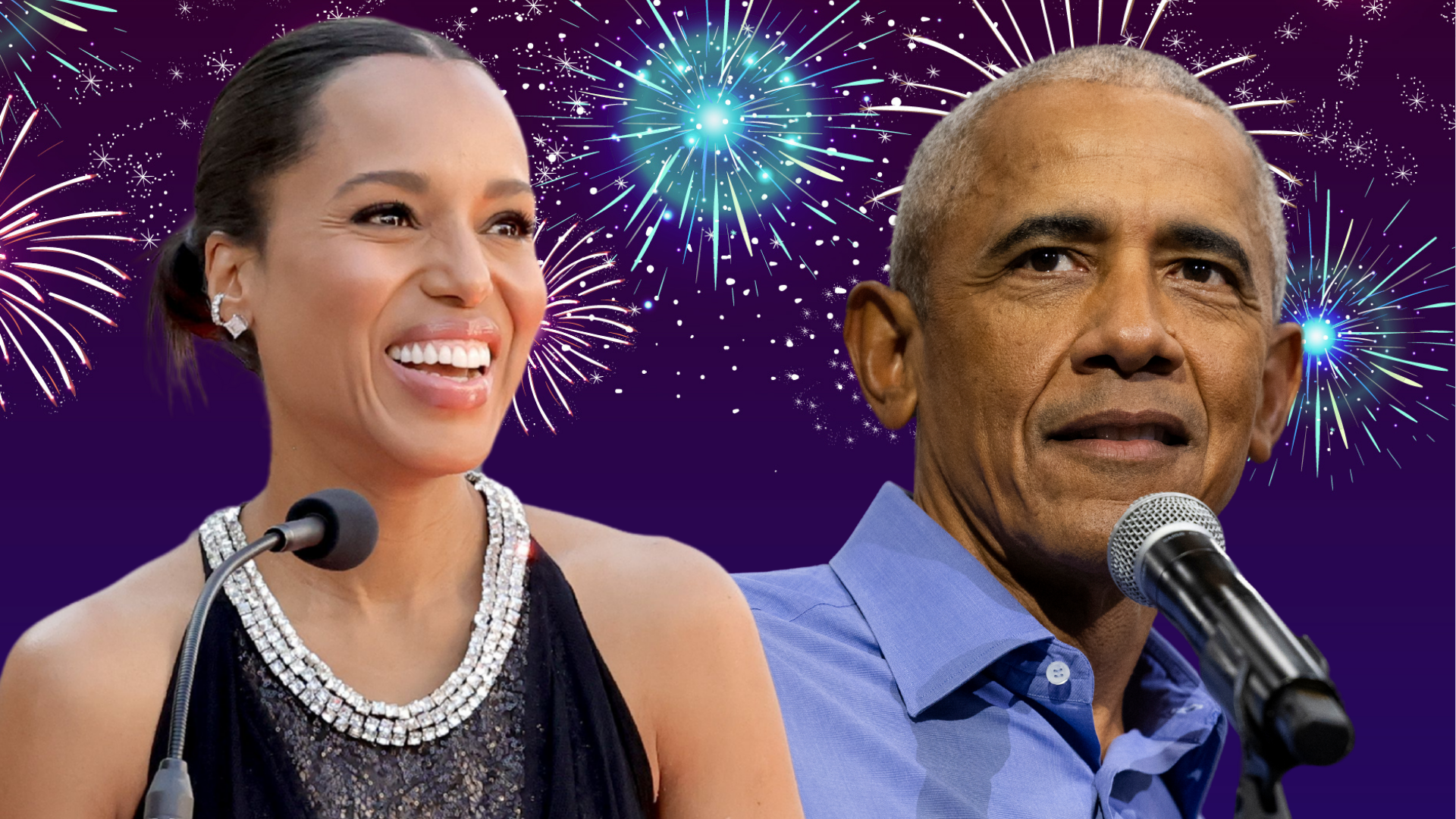 Kerry Washington with Obama