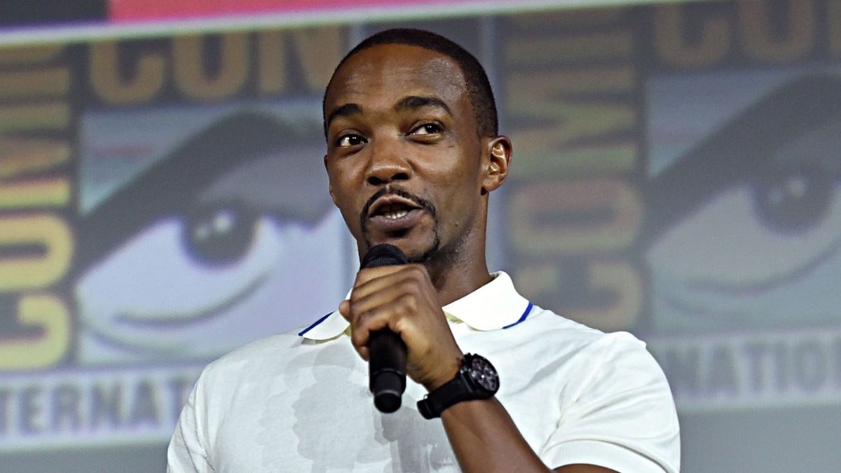 Anthony Mackie of Marvel Studios' 'The Falcon and The Winter Soldier' at the San Diego Comic-Con International 2019 Marvel Studios Panel in Hall H on July 20, 2019
