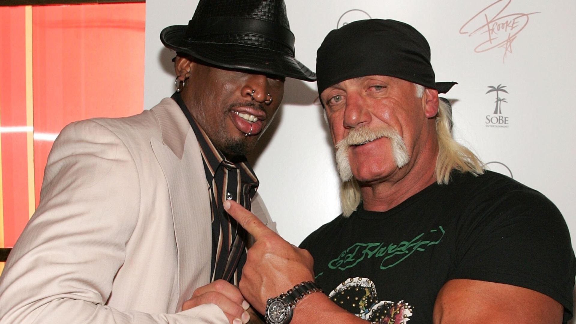 Dennis Rodman and Hulk Hogan