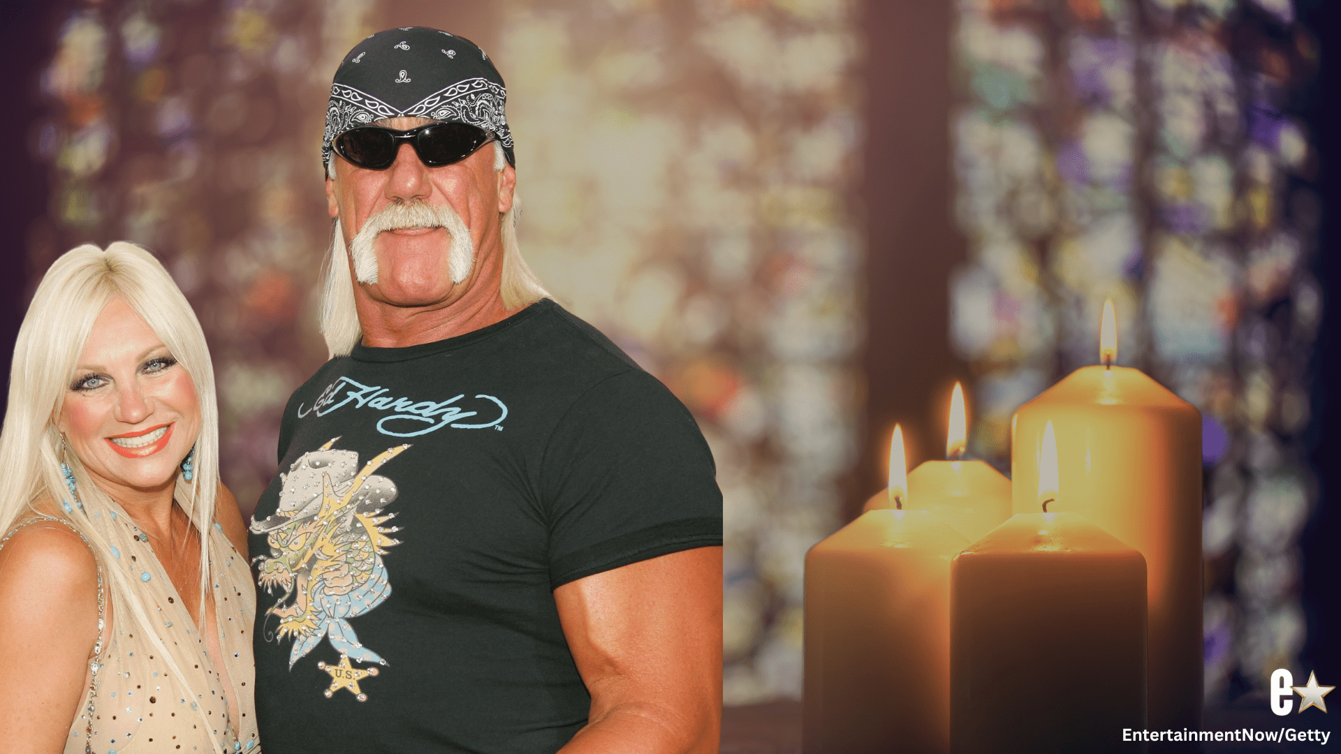 Linda Hogan and wrestler Hulk Hogan