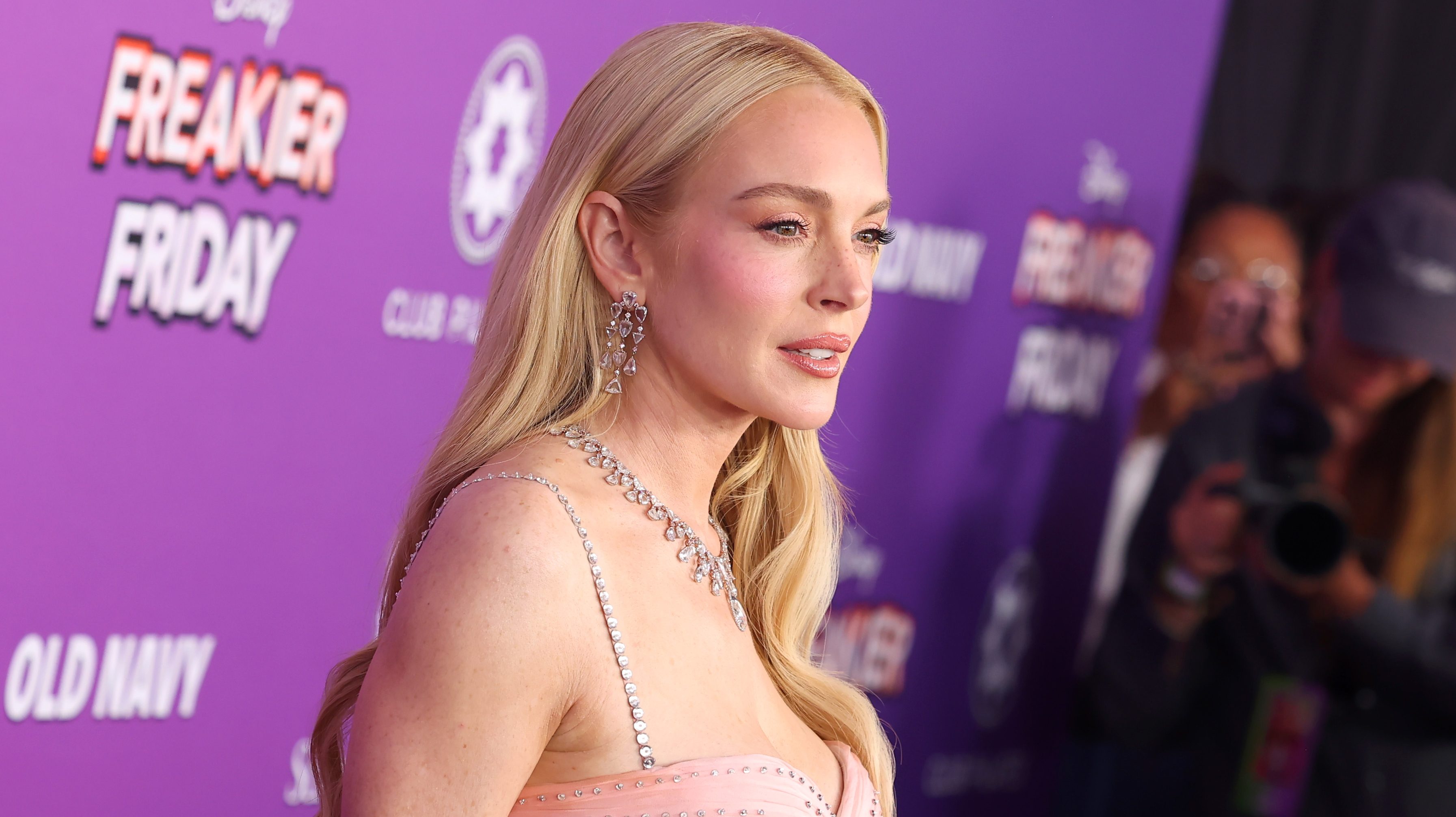Lindsay Lohan attends the Freakier Friday Premiere