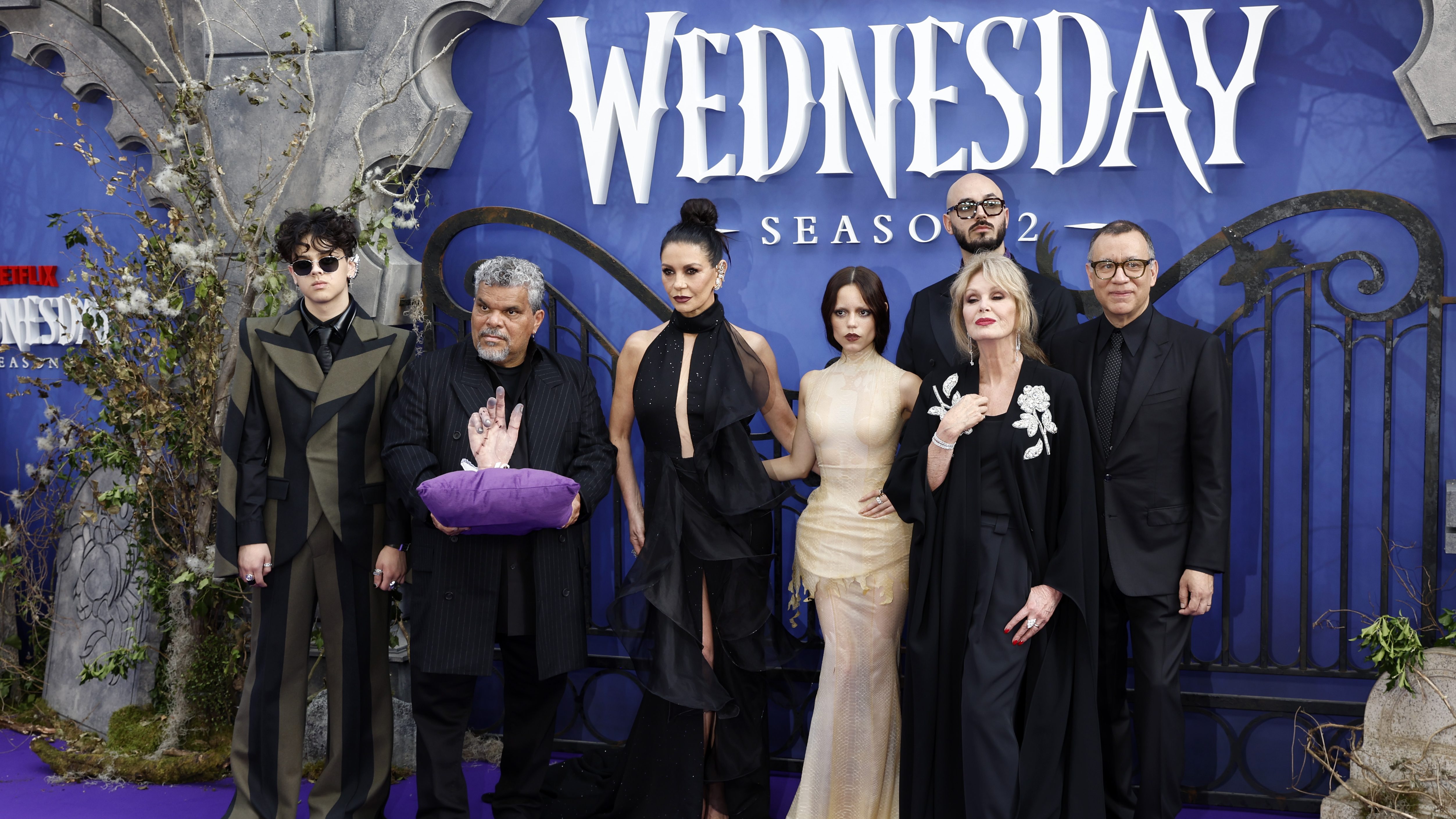 "Wednesday" Season 2, Part 1 Cast at the Global Premiere in 2025