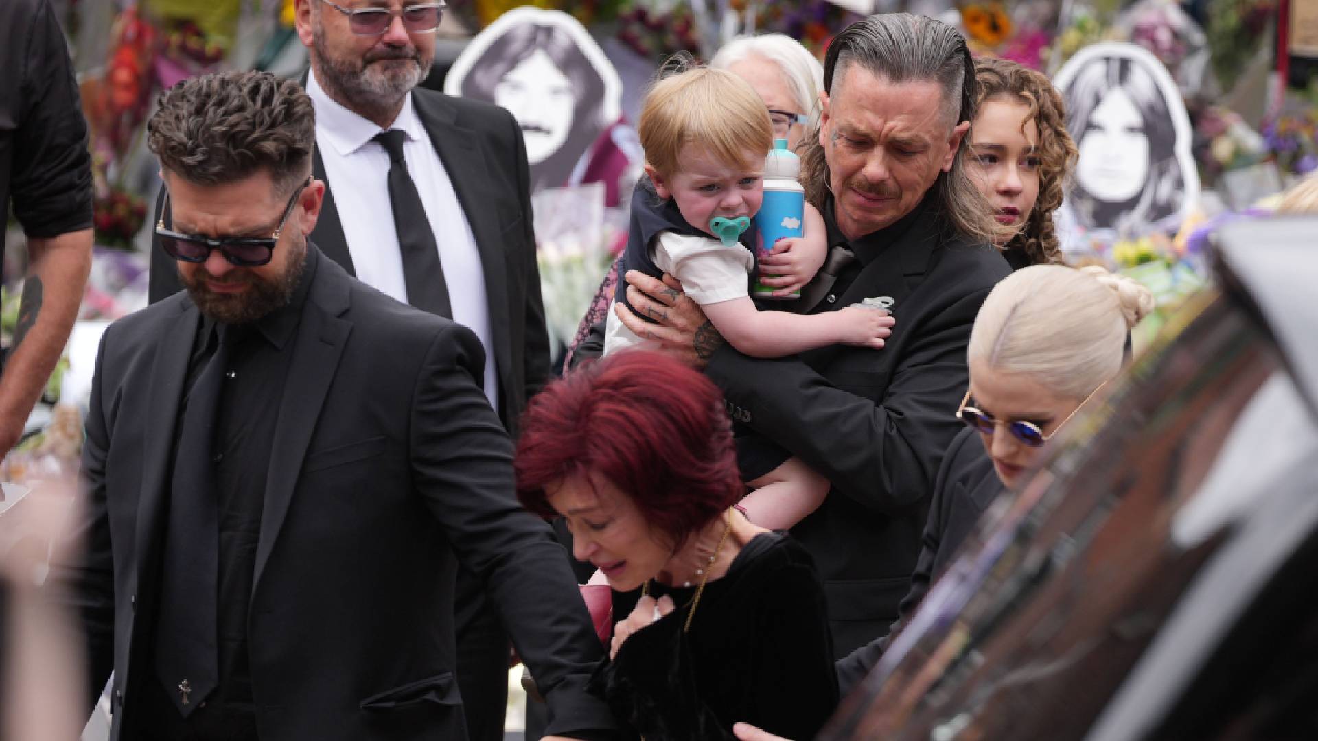 Jack Osbourne, Sharon Osbourne, Kelly Osbourne and Sid Wilson