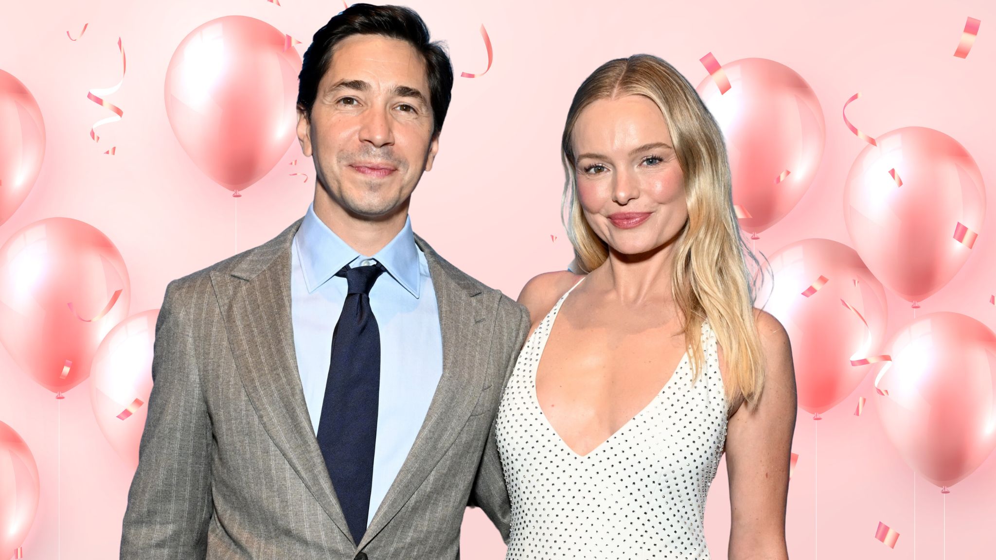 Justin Long and Kate Bosworth pose together