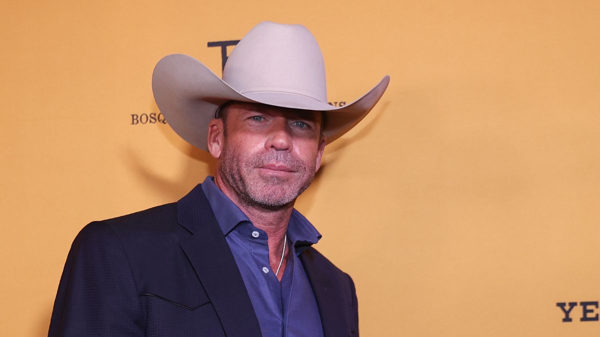 Taylor Sheridan attends the black carpet during "Yellowstone" Season 5 Fort Worth Premiere at Hotel Drover on November 13, 2022 in Fort Worth, Texas