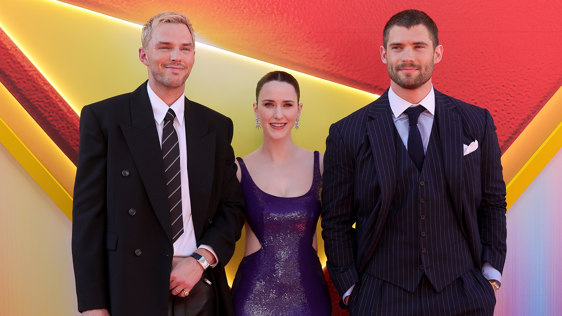Nicholas Hoult, Rachel Brosnahan and David Corenswet