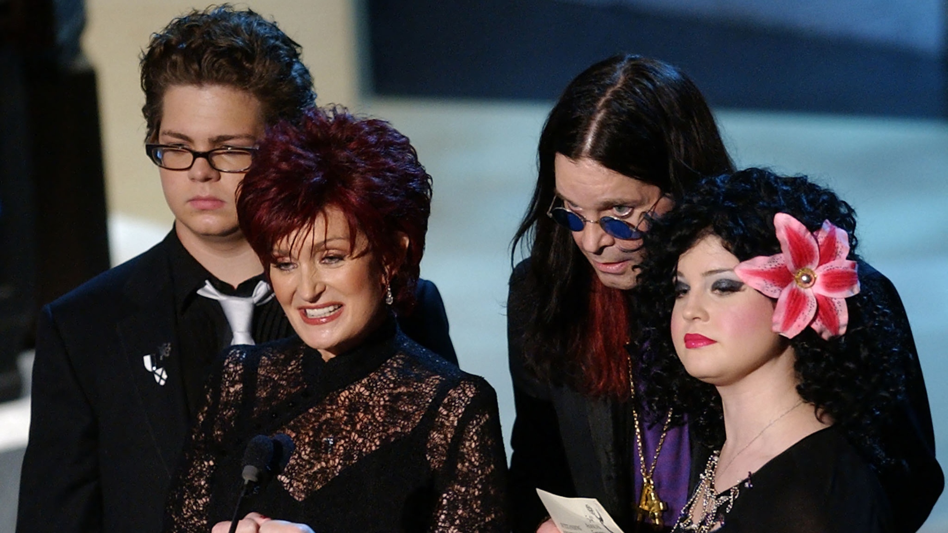 Ozzy Osbourne with his family
