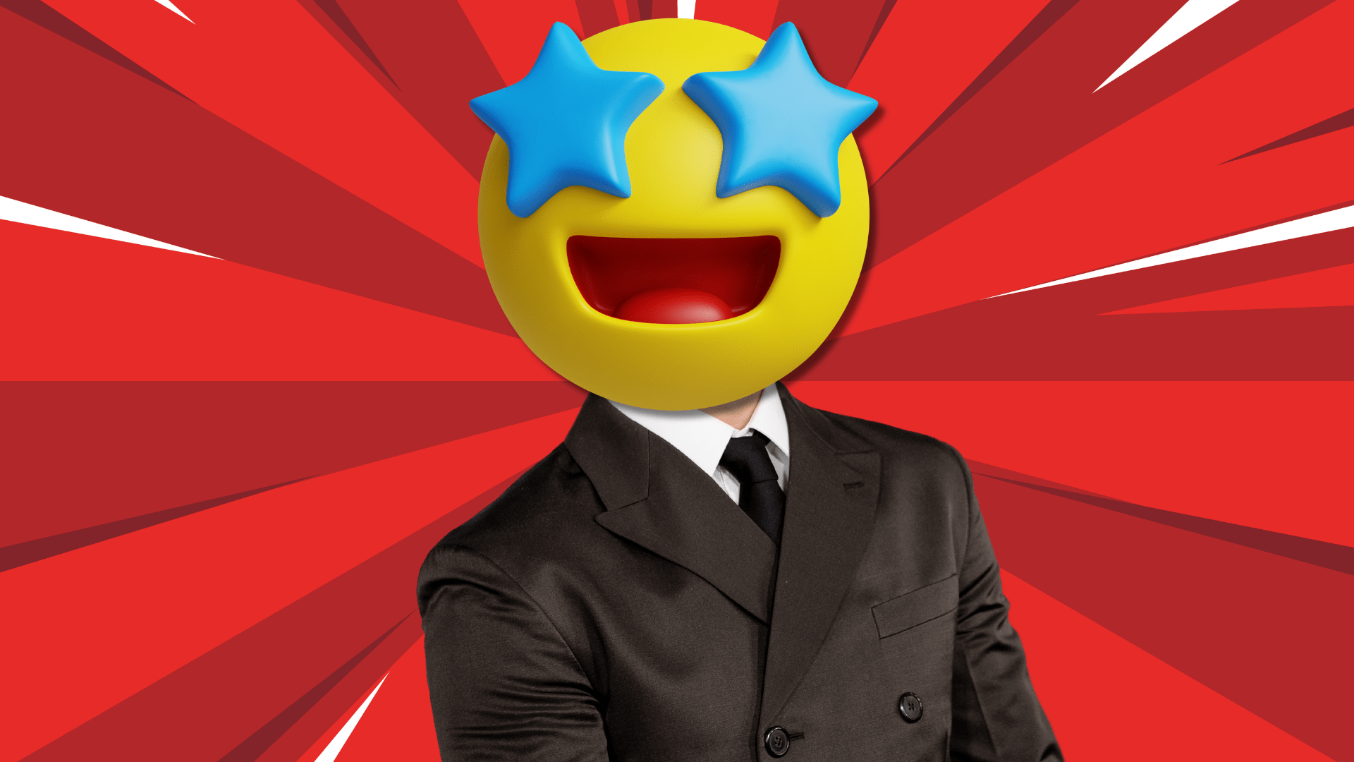 Tom Holland's head obscured by a smiley face emoji