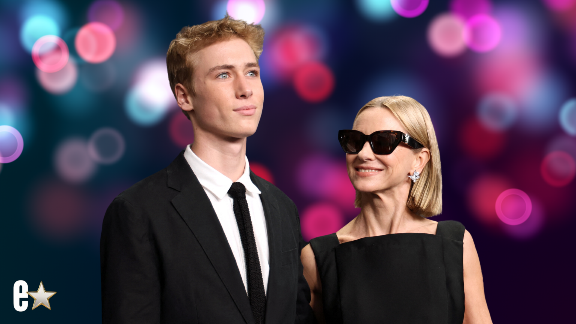 British actress Naomi Watts (R) and her son Sasha Schreiber