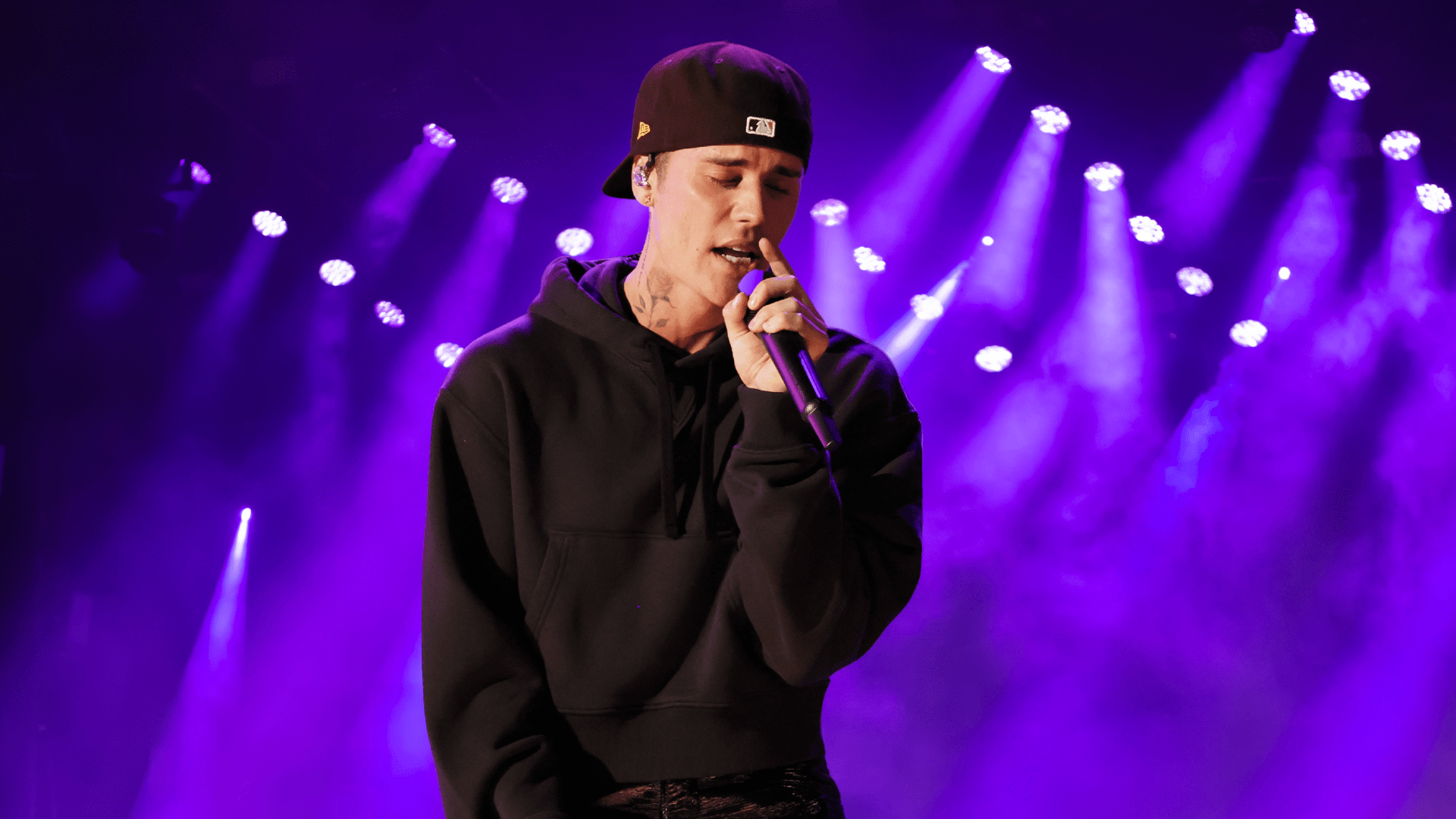 Justin Bieber performs onstage during the 64th Annual GRAMMY Awards
