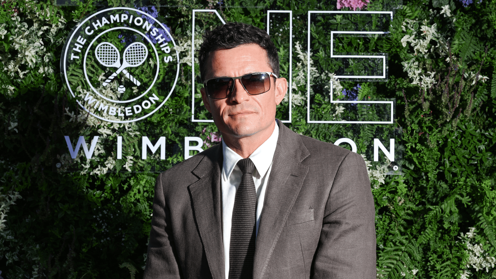 Orlando Bloom in the AELTC's Parkside Suite in No.1 Court at The Championships 2025.