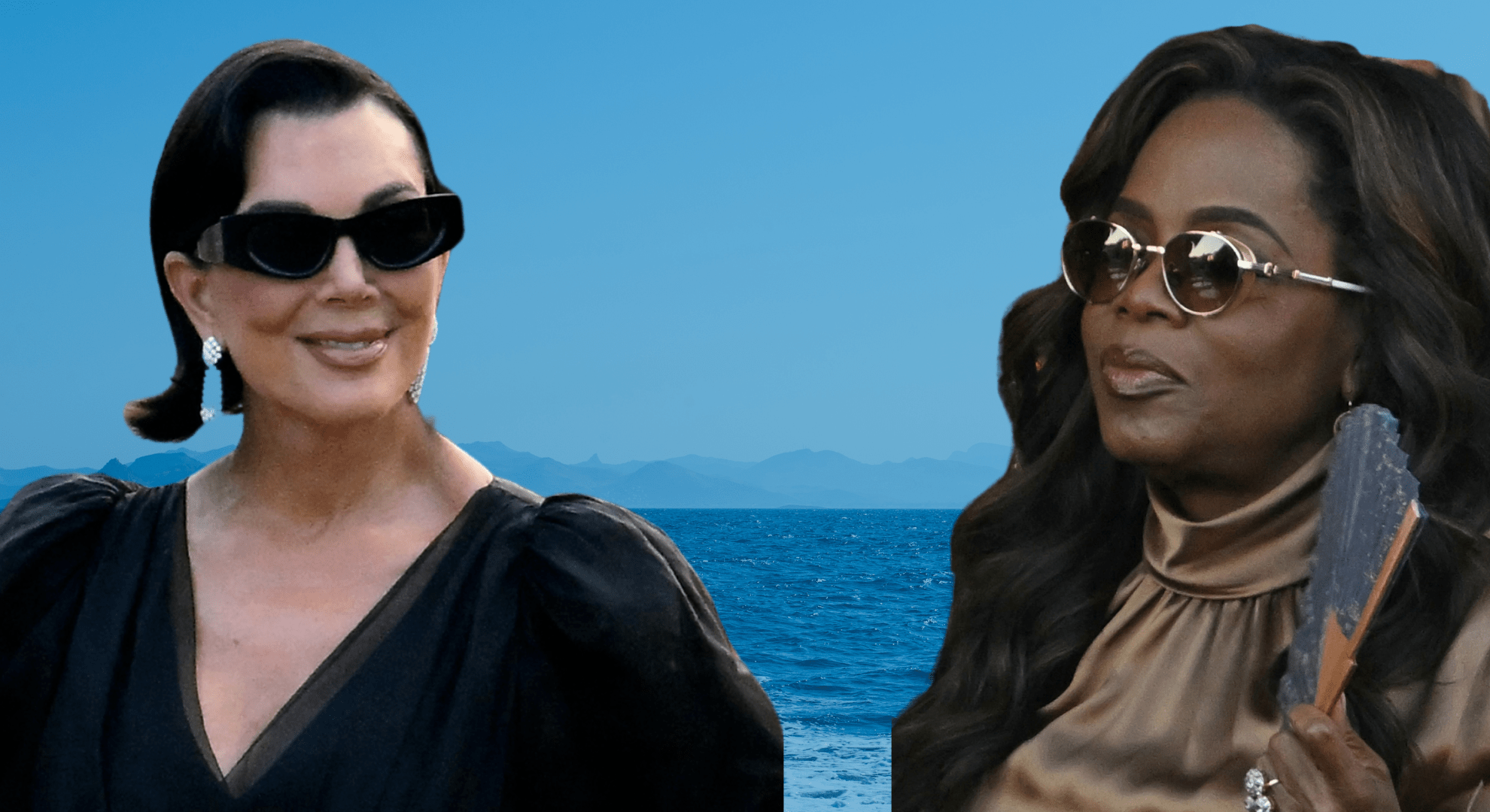 Oprah Winfrey, Gayle King & Kris Jenner turned heads as they soaked up the Spanish sun on a luxe post-wedding getaway to Mallorca.