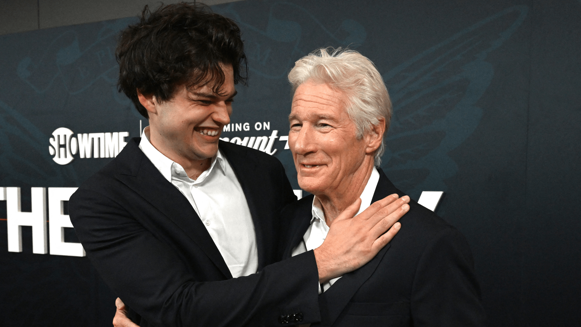 US actor Richard Gere and his son Homer James