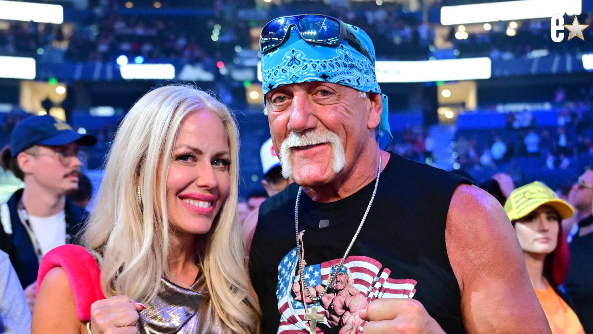Terry "Hulk Hogan" Bollea poses with wife Sky Daily in 2014