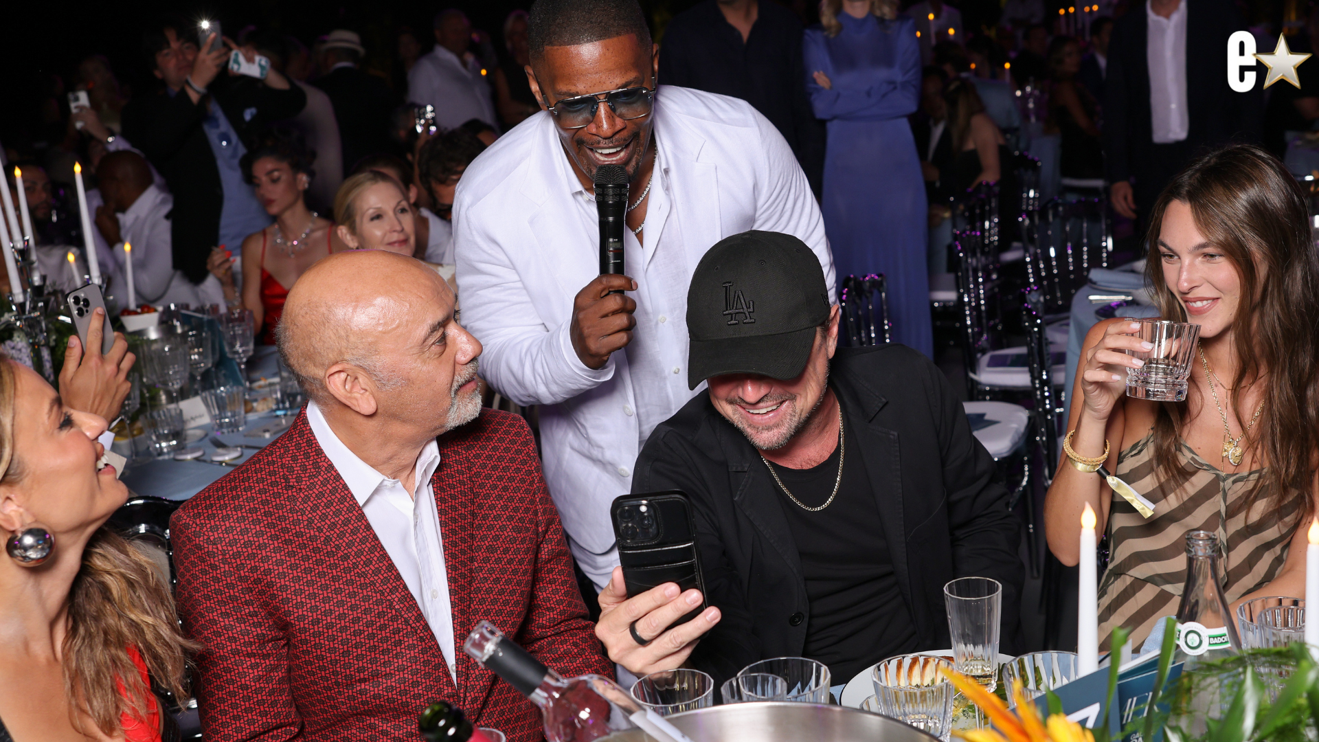 Jamie Foxx, Leonardo DiCaprio attend the Summer Gala by Gala One Saint-Tropez 2025