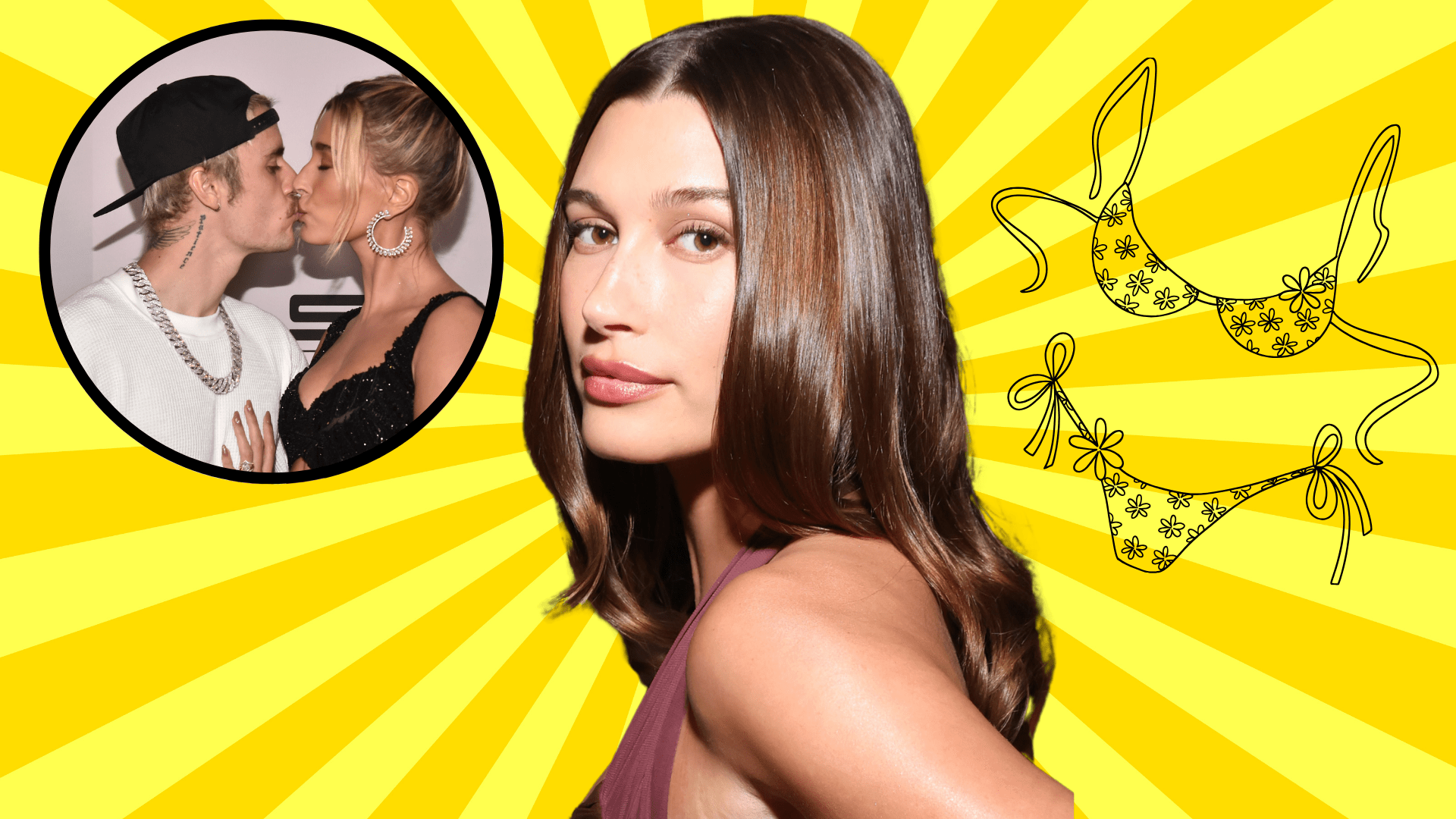 Hailey Bieber bikini pictures