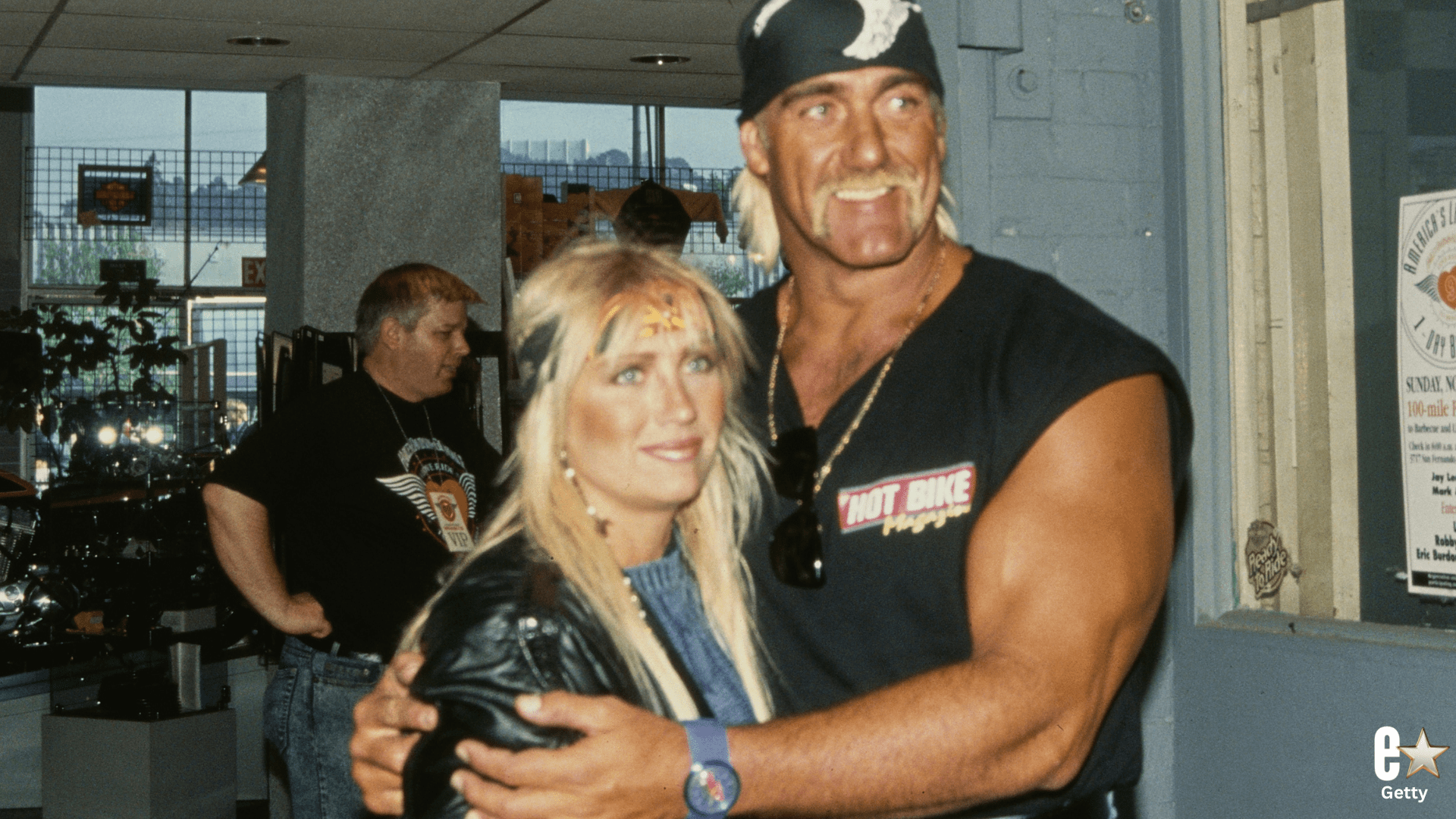 American wrestler Hulk Hogan and wife Linda attending the Love Ride 9 Annual Ride-A-Thon