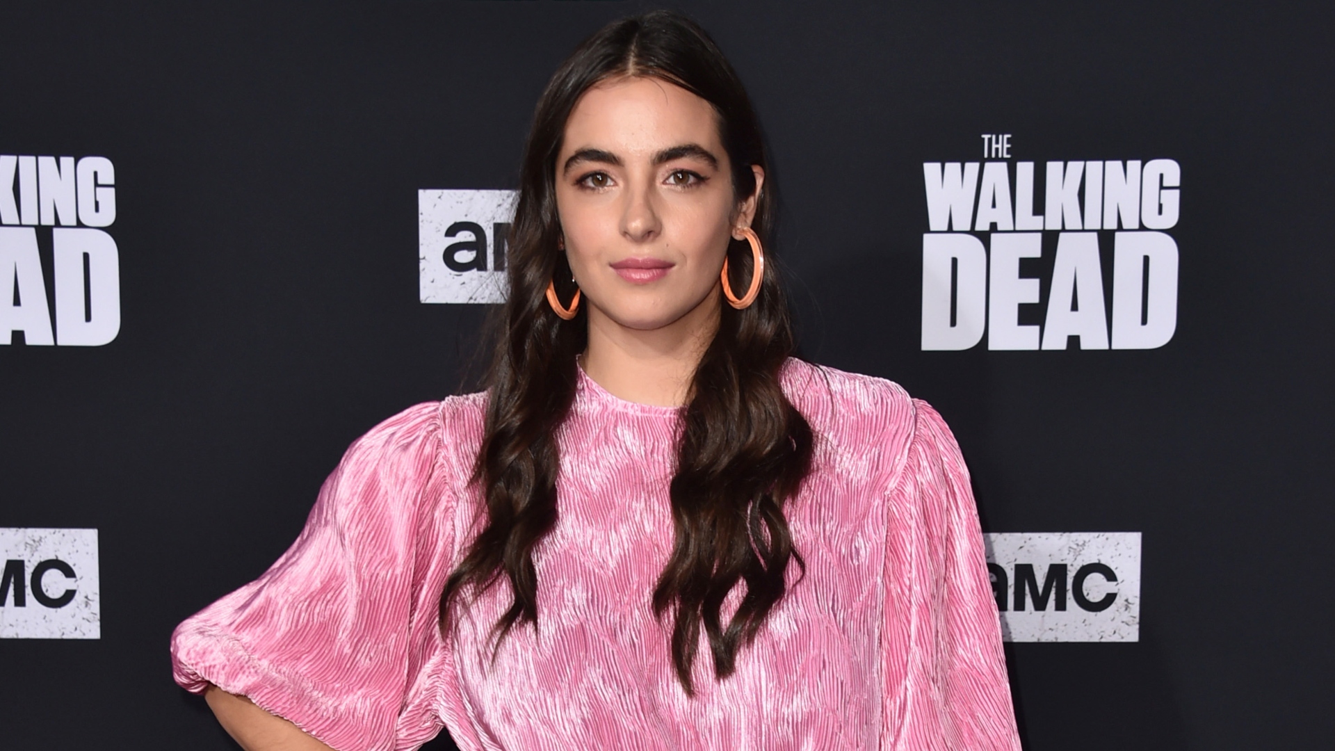 Alanna Masterson attends The Walking Dead Season 10 premiere