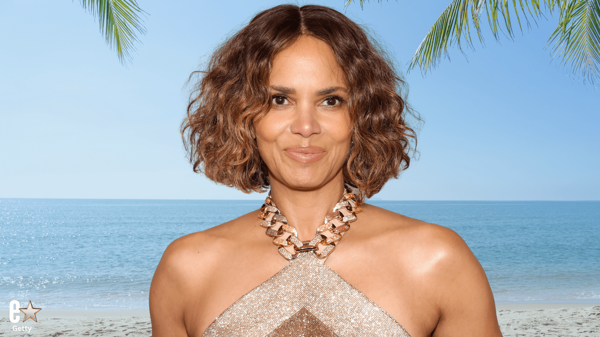Halle Berry Stuns in Gold Bikini While Celebrating Birthday