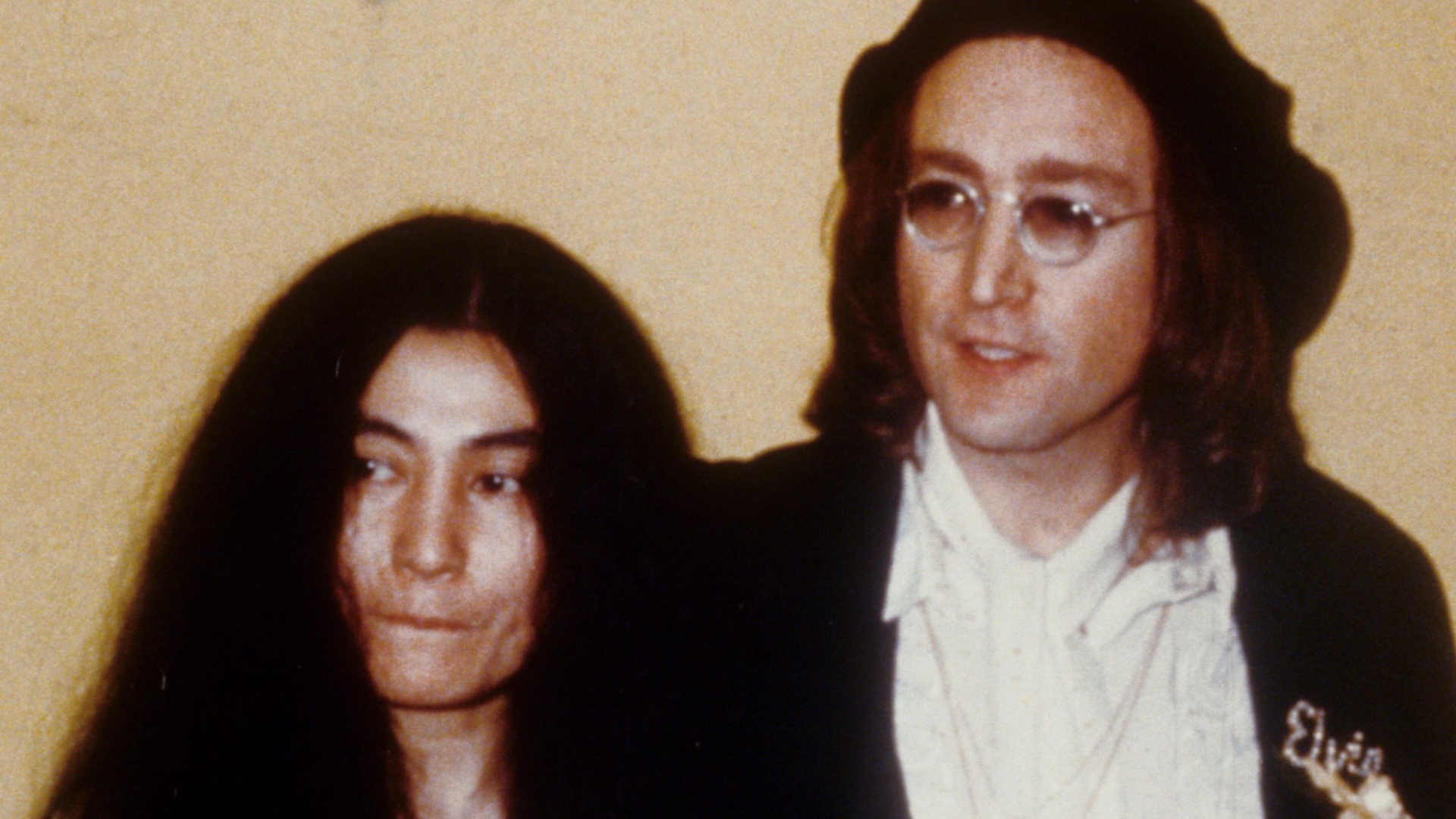 John Lennon and Yoko Ono attend the Grammy Awards