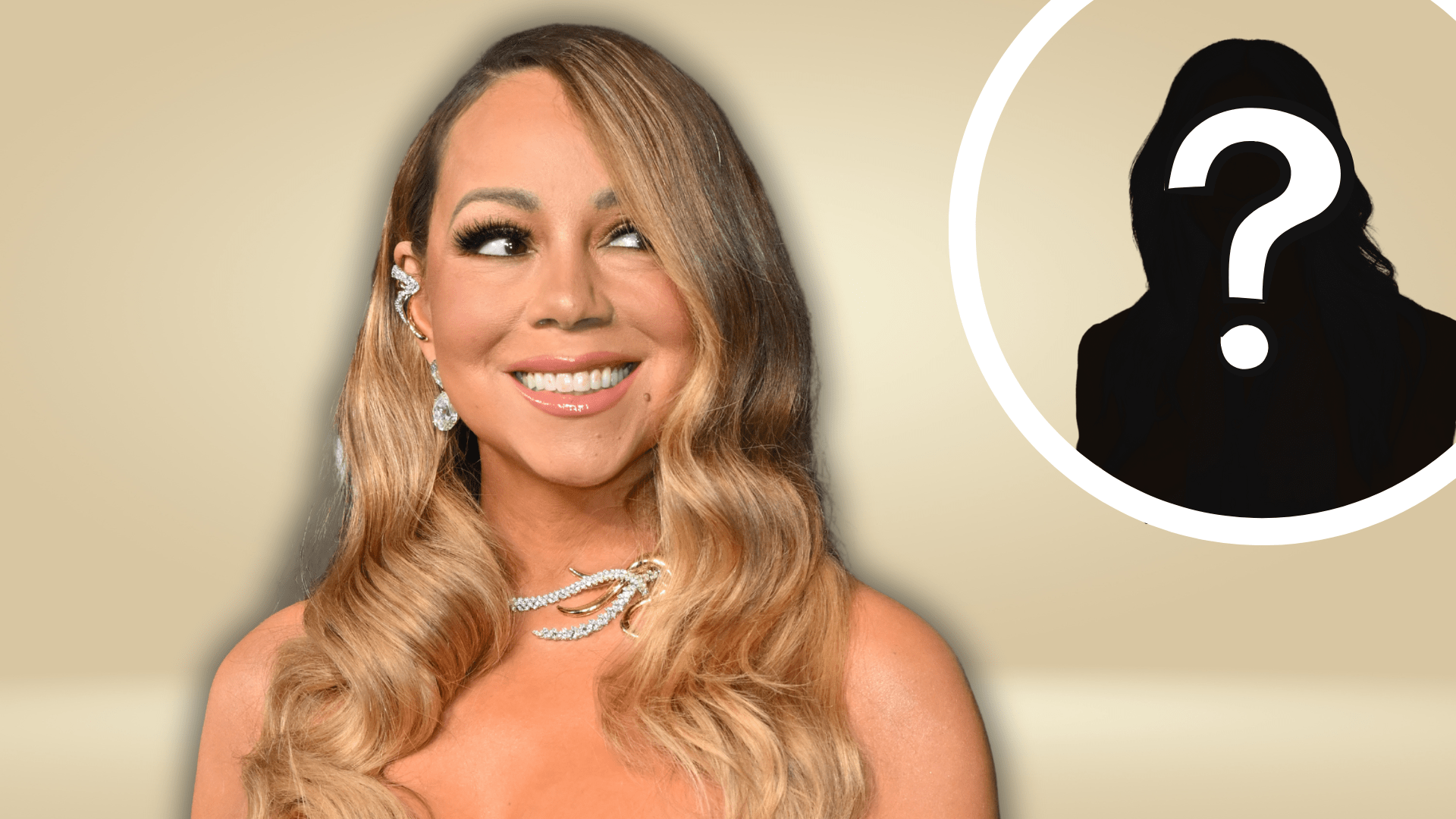 Mariah Carey and Meghan Markle silhouette