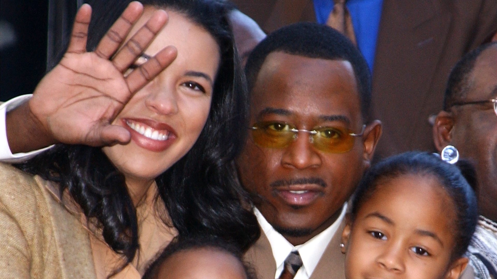 Martin Lawrence and Shamicka Gibbs smiling
