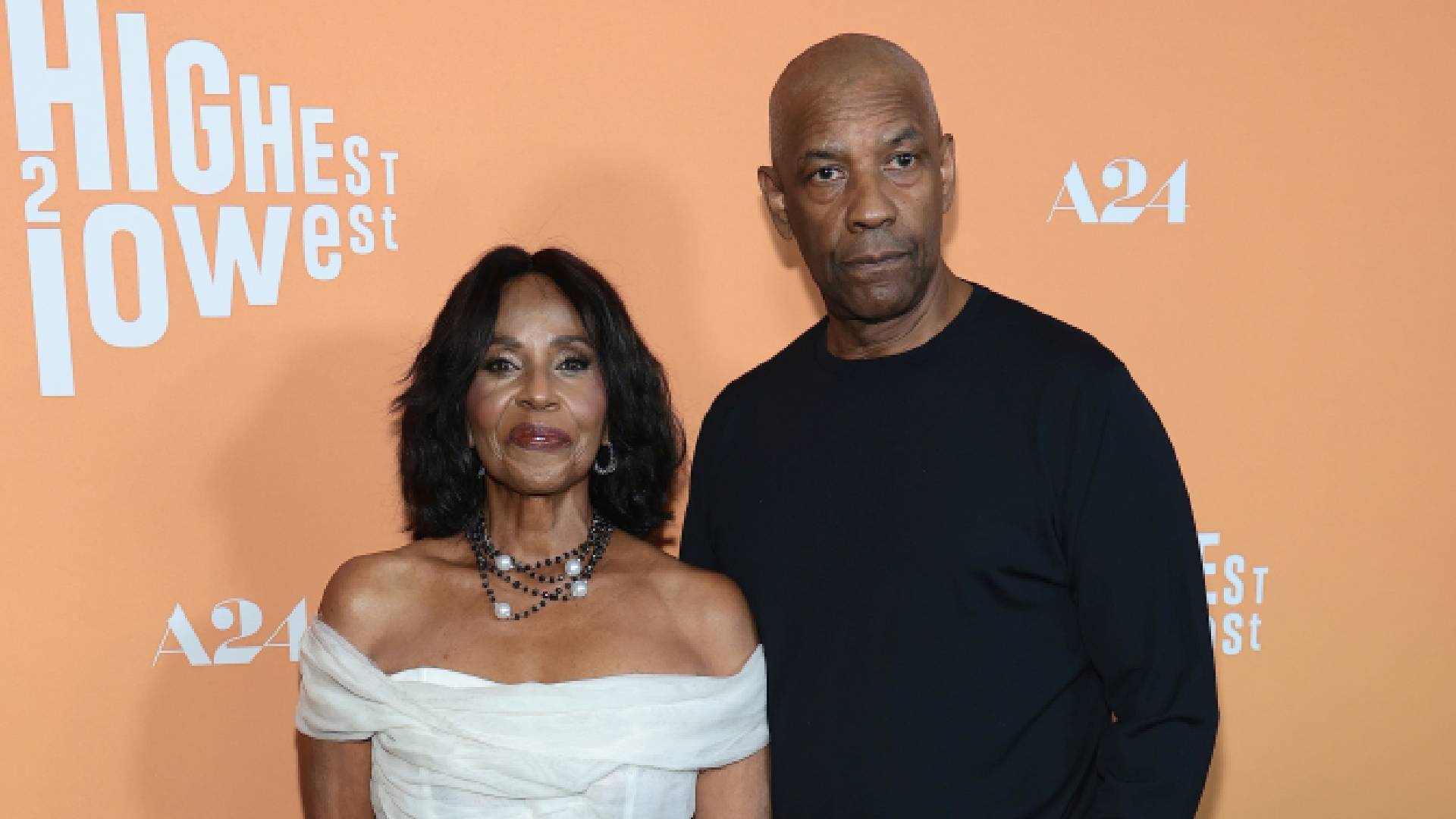 Pauletta Washington and Denzel Washington
