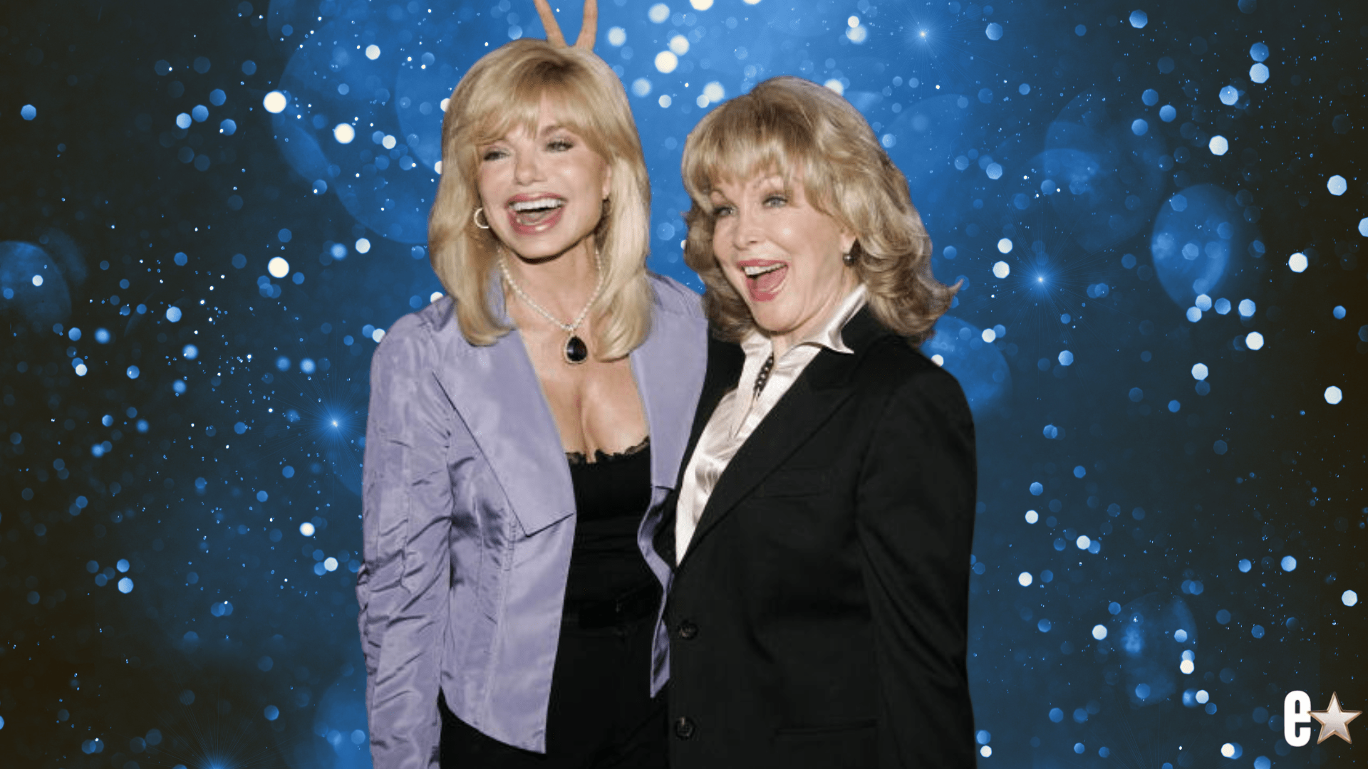 Actors Loni Anderson (L) and Barbara Eden