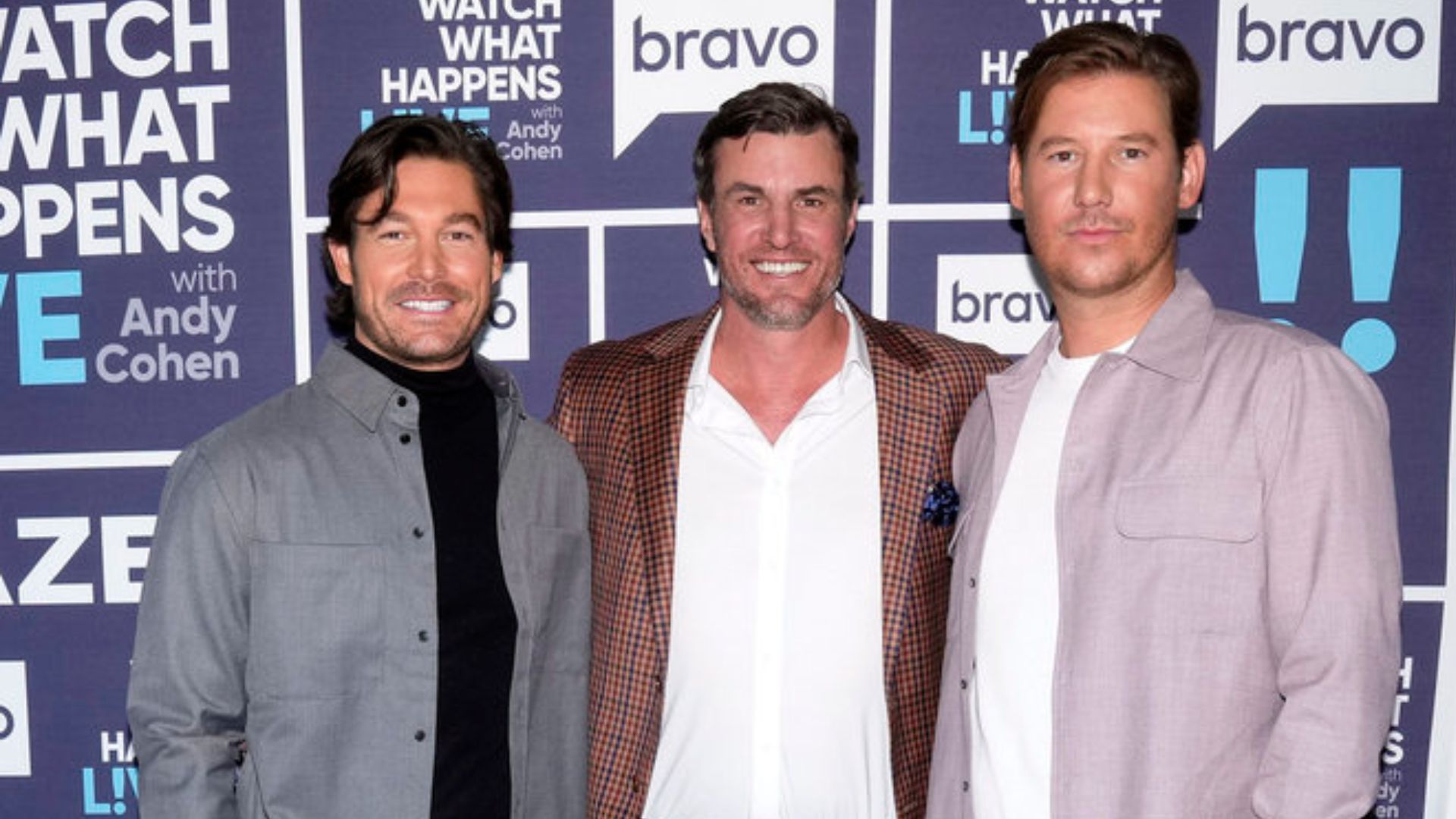 Craig Conover, Shep Rose and Austen Kroll of "Southern Charm."
