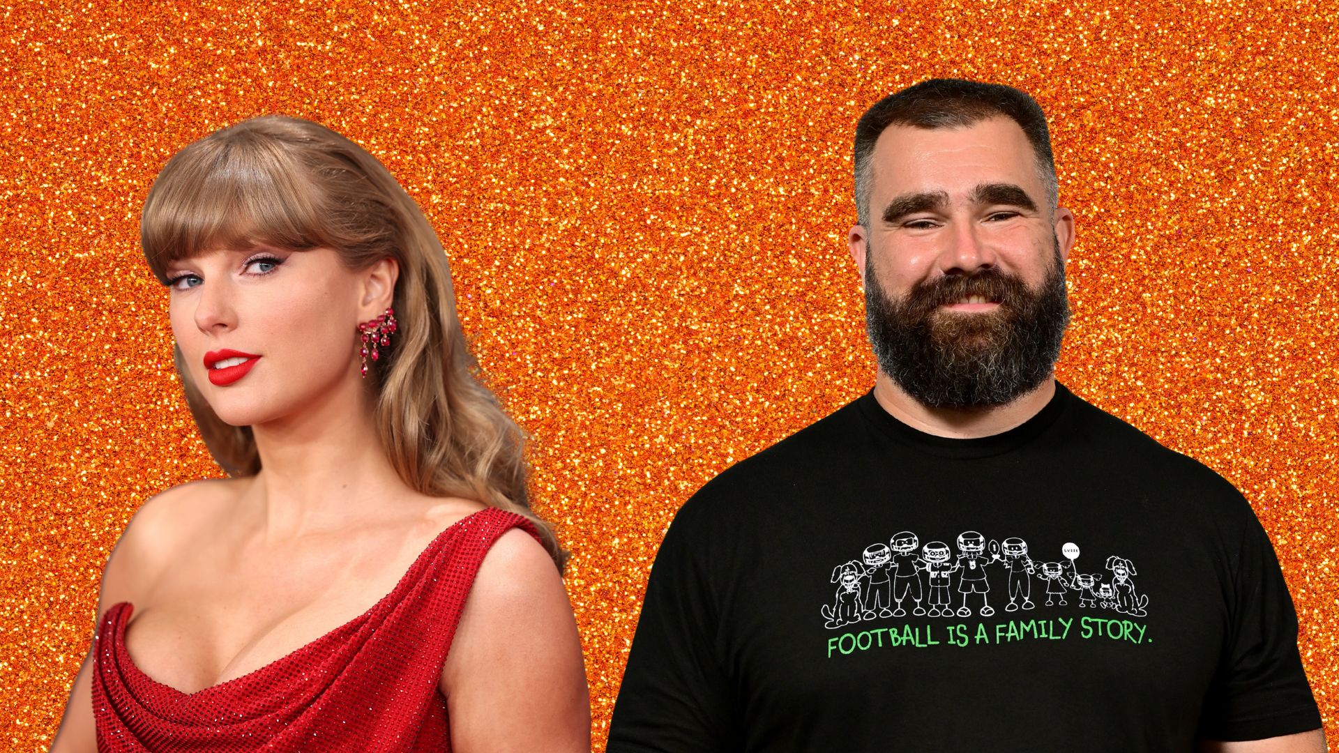 Taylor Swift and Jason Kelce