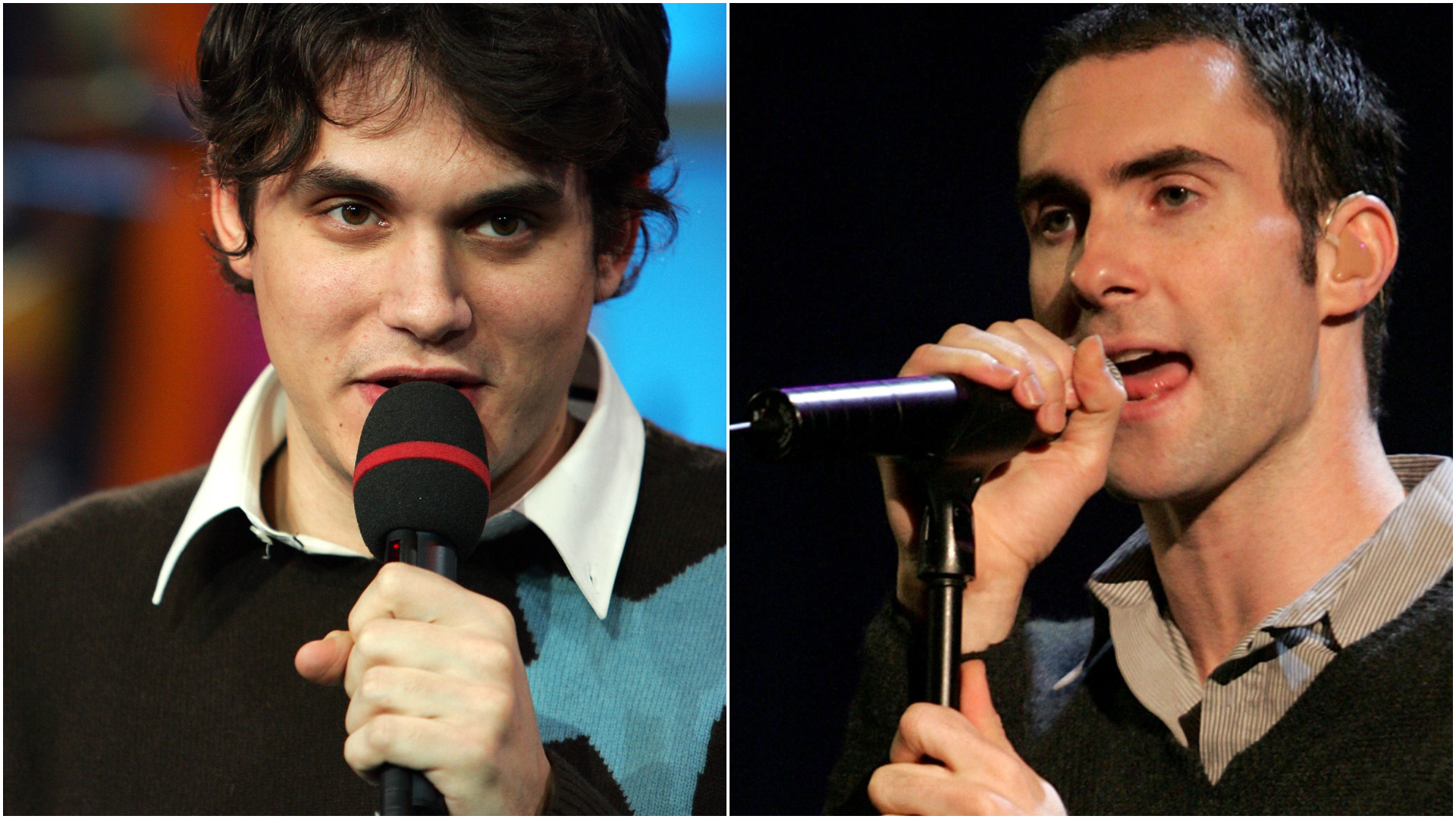 Adam Levine & John Mayer Look Unrecognizable in 2003 Backstage Moment