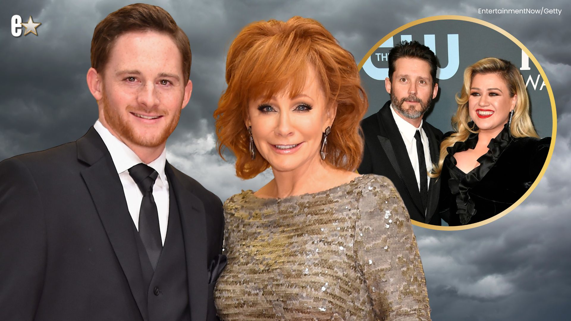 Shelby Blackstock, Reba McEntire, inset: Brandon Blackstock and Kelly Clarkson