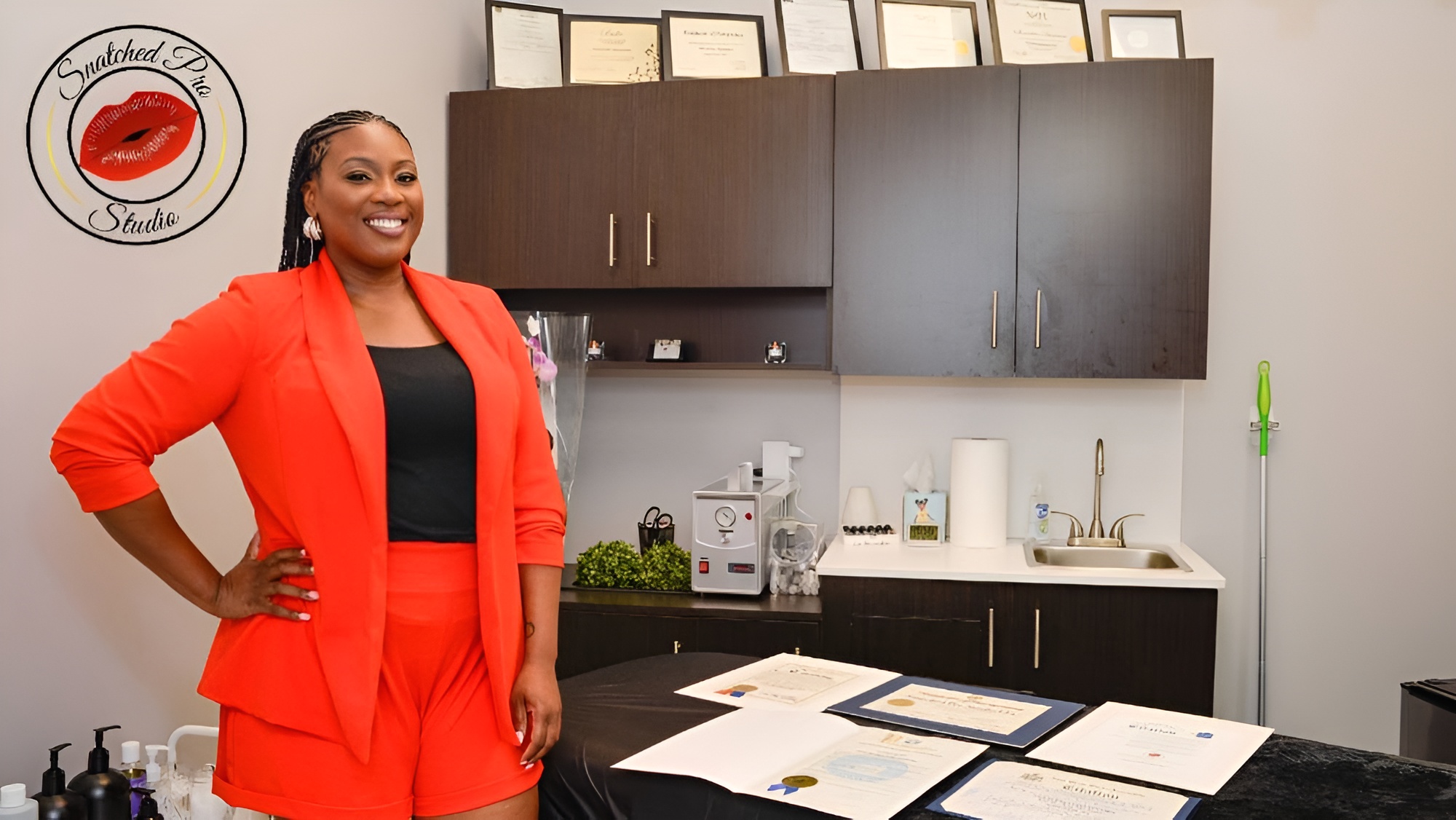 Meet the esthetician who went from doing beauty services on her front stoop to running her own business