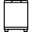mini fridge, refrigerator icon