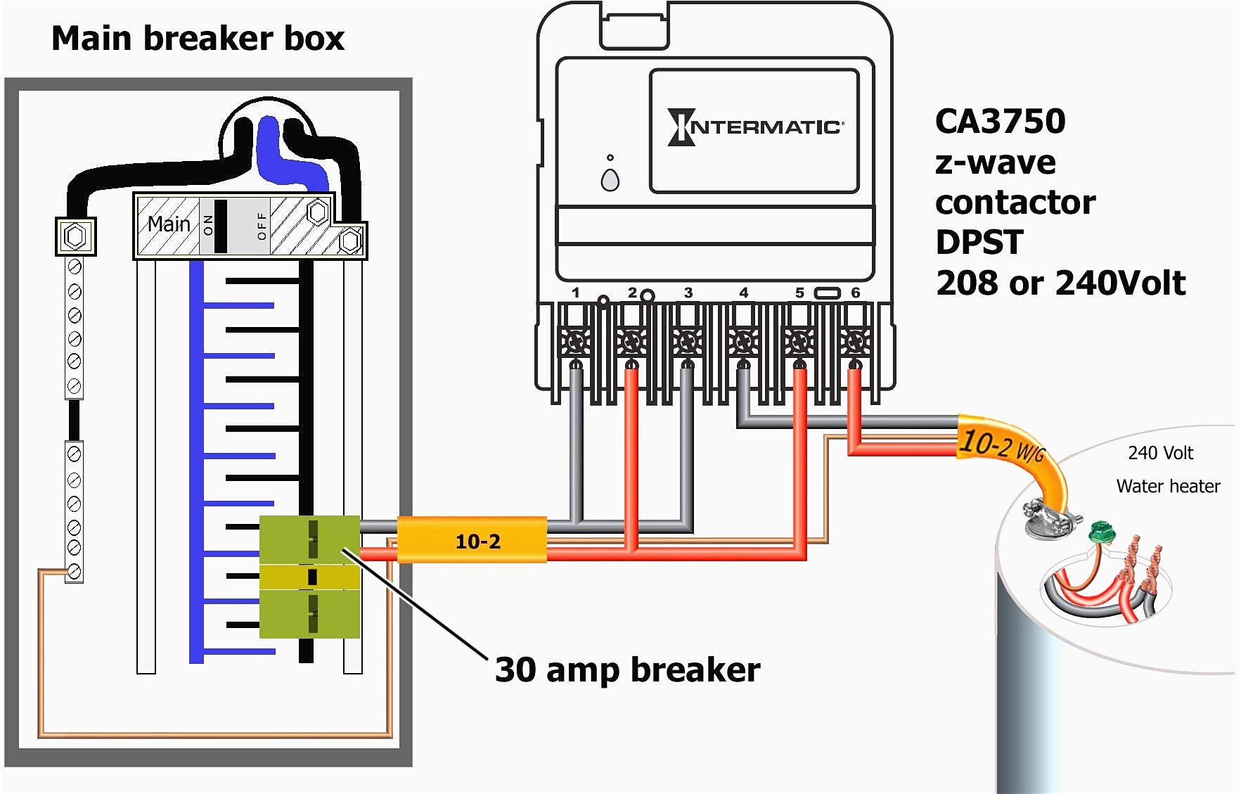 C54168b 220v Water Heater Wiring Diagram Wiring Library